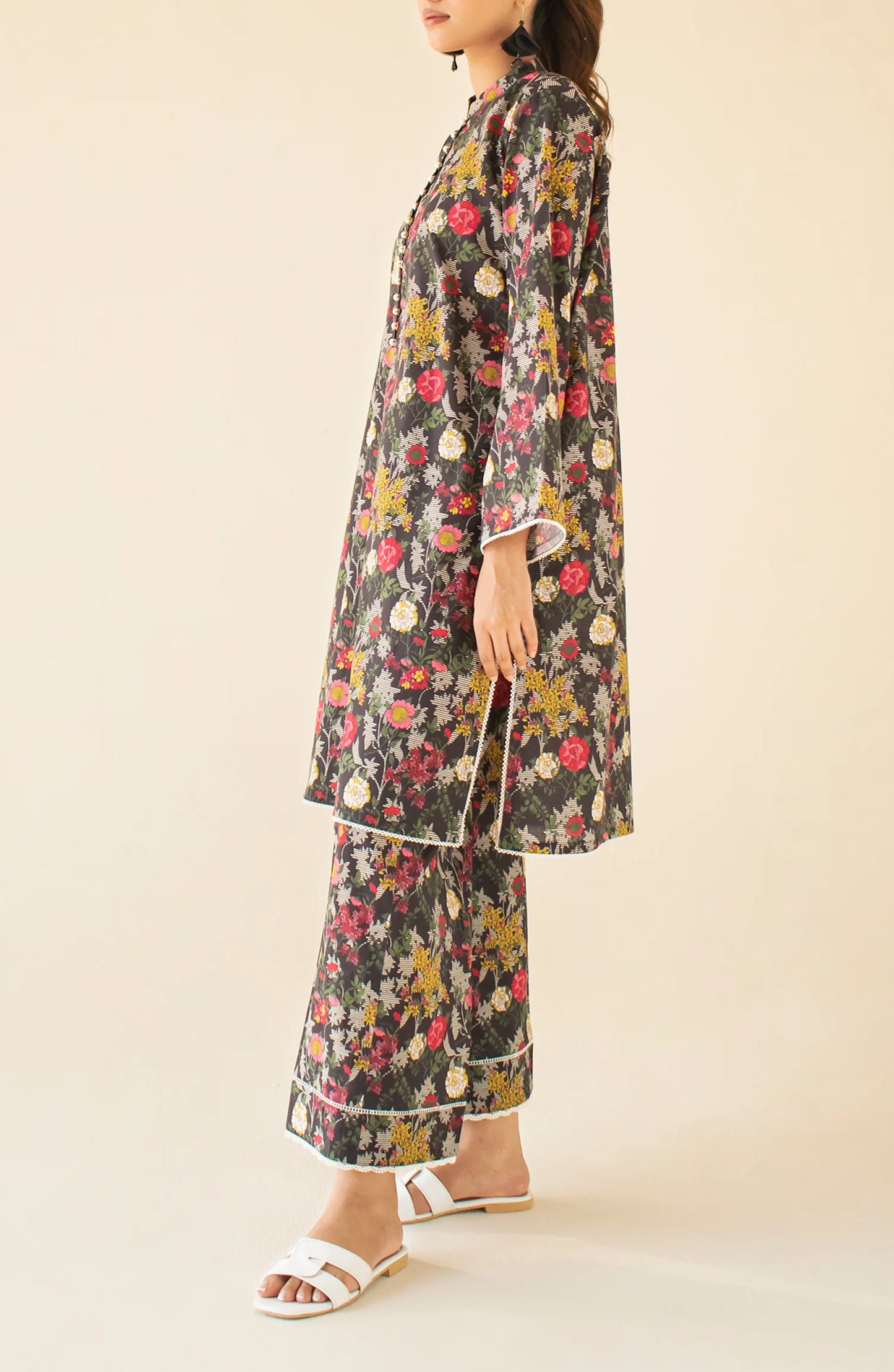 Stitched Printed Shirt & Pant - 2 Piece (Co-ord Set) - WRCK24W-2004