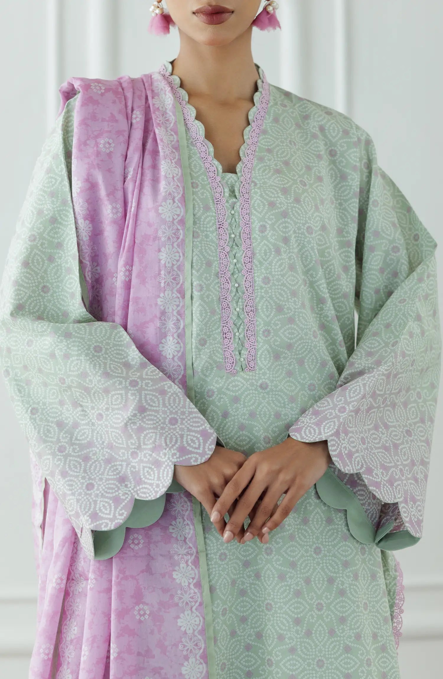 Stitched Printed Lawn Shirt Dupatta & Pant - 3 Piece - WRCL25S-1001