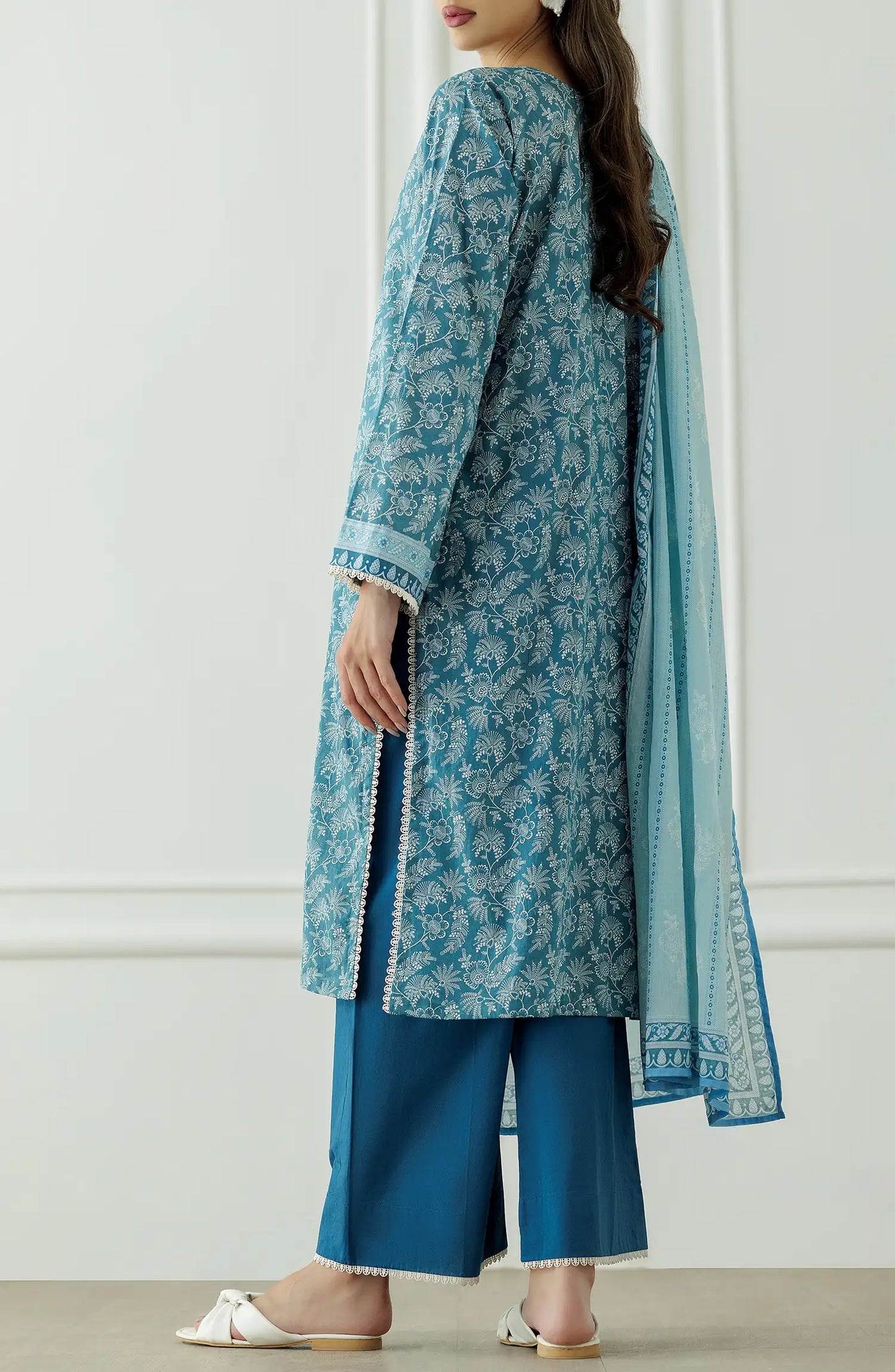 Stitched Printed Lawn Shirt Dupatta & Pant - 3 Piece - WRCL25S-1004