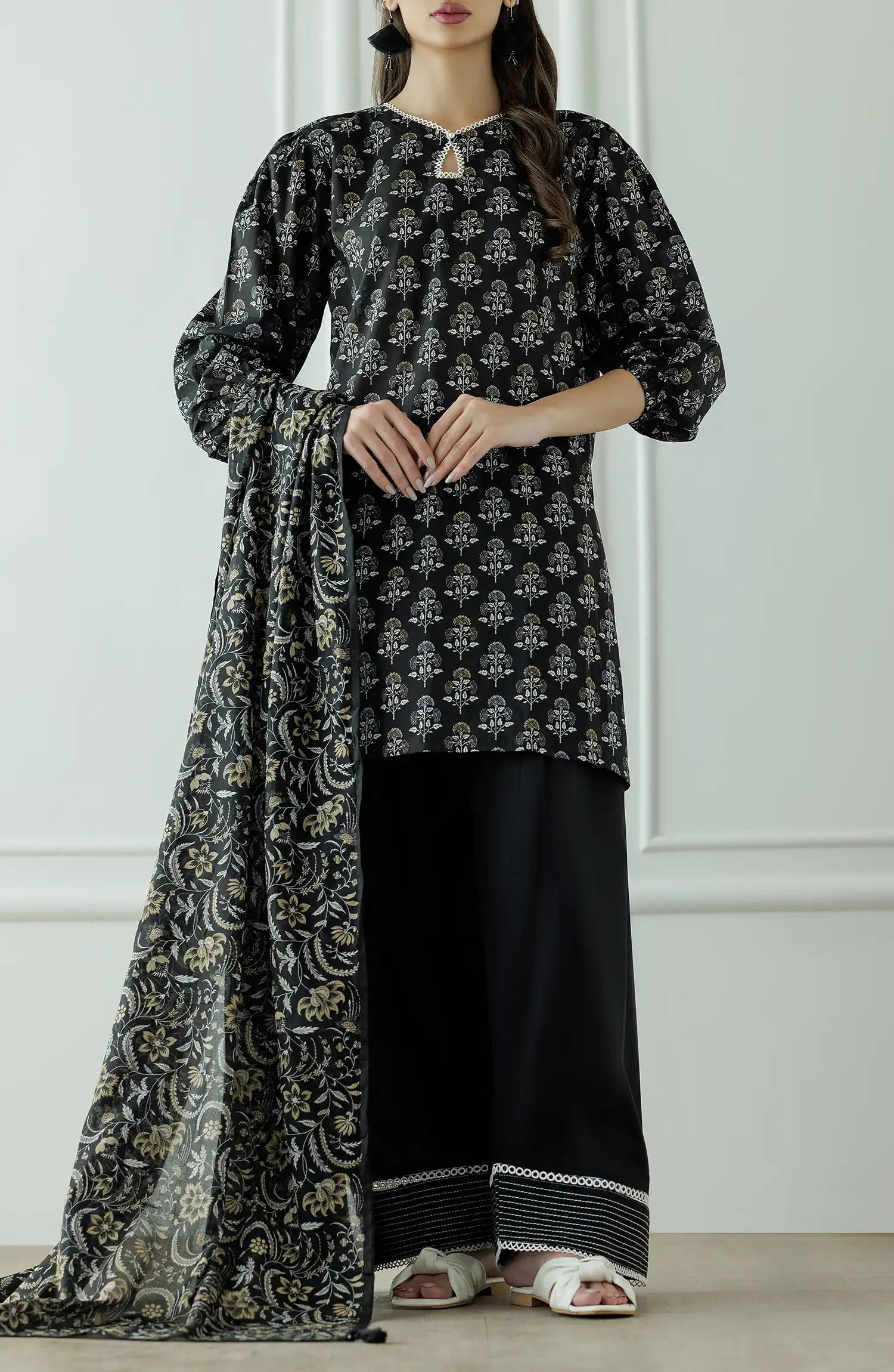 Stitched Printed Shirt Dupatta & Pant - 3 Piece - WRCL25S-1007