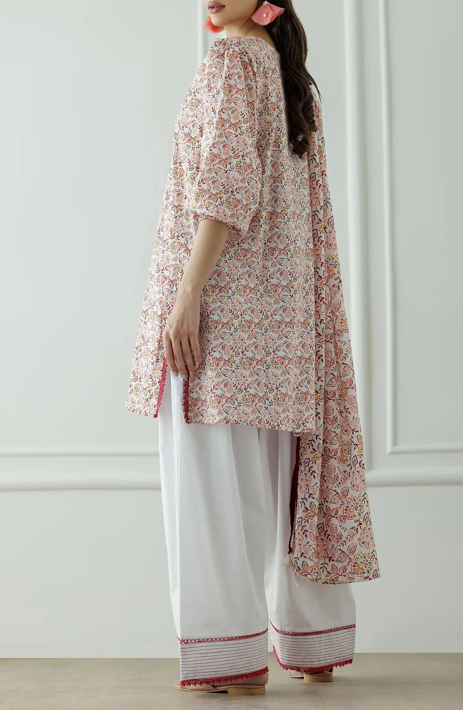 Stitched Printed Shirt Dupatta & Pant - 3 Piece - WRCL25S-1008