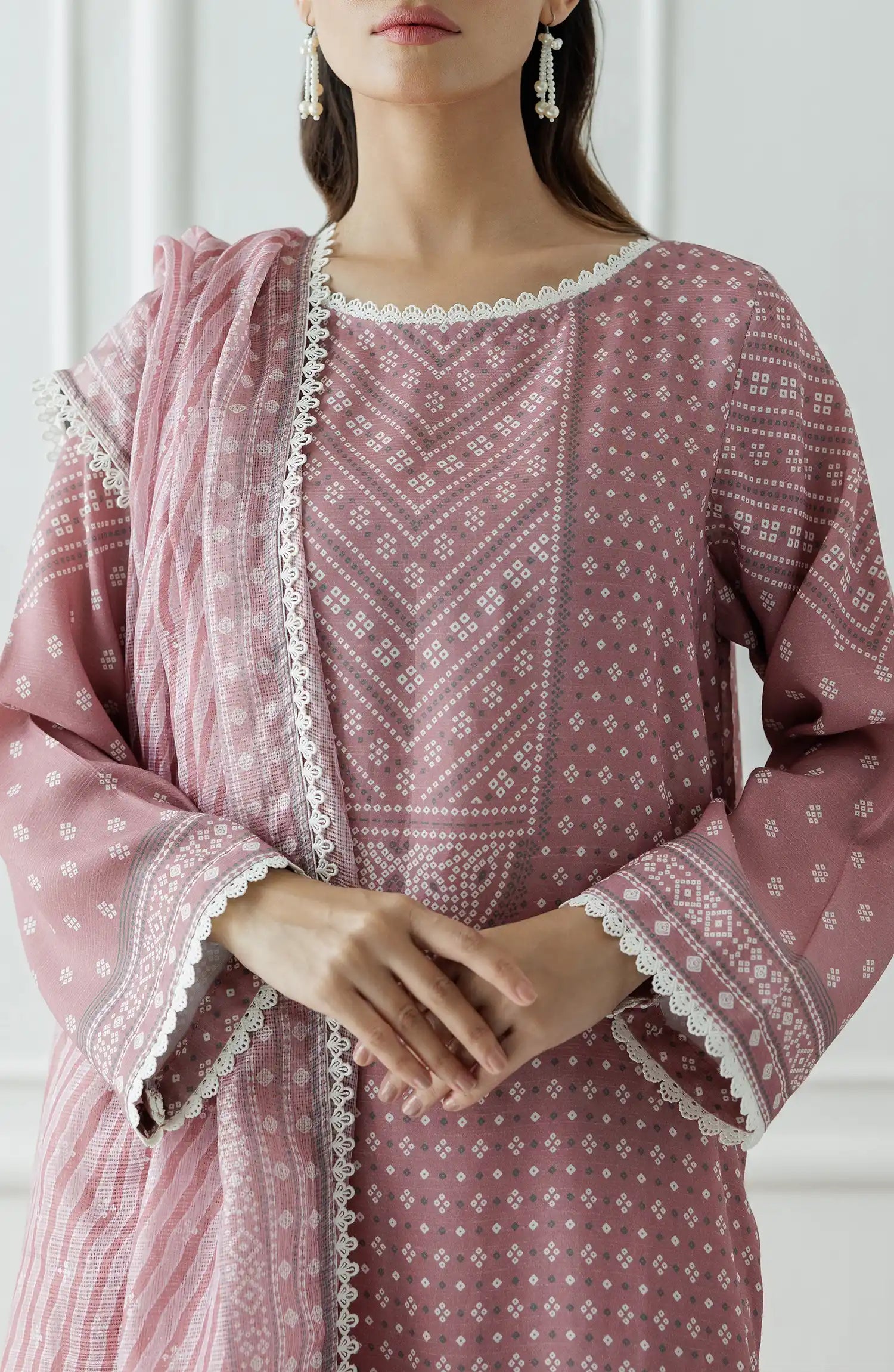 Stitched Premium Printed Raw Silk Shirt Dupatta & Pant - 3 Piece - WRCR24S-3003
