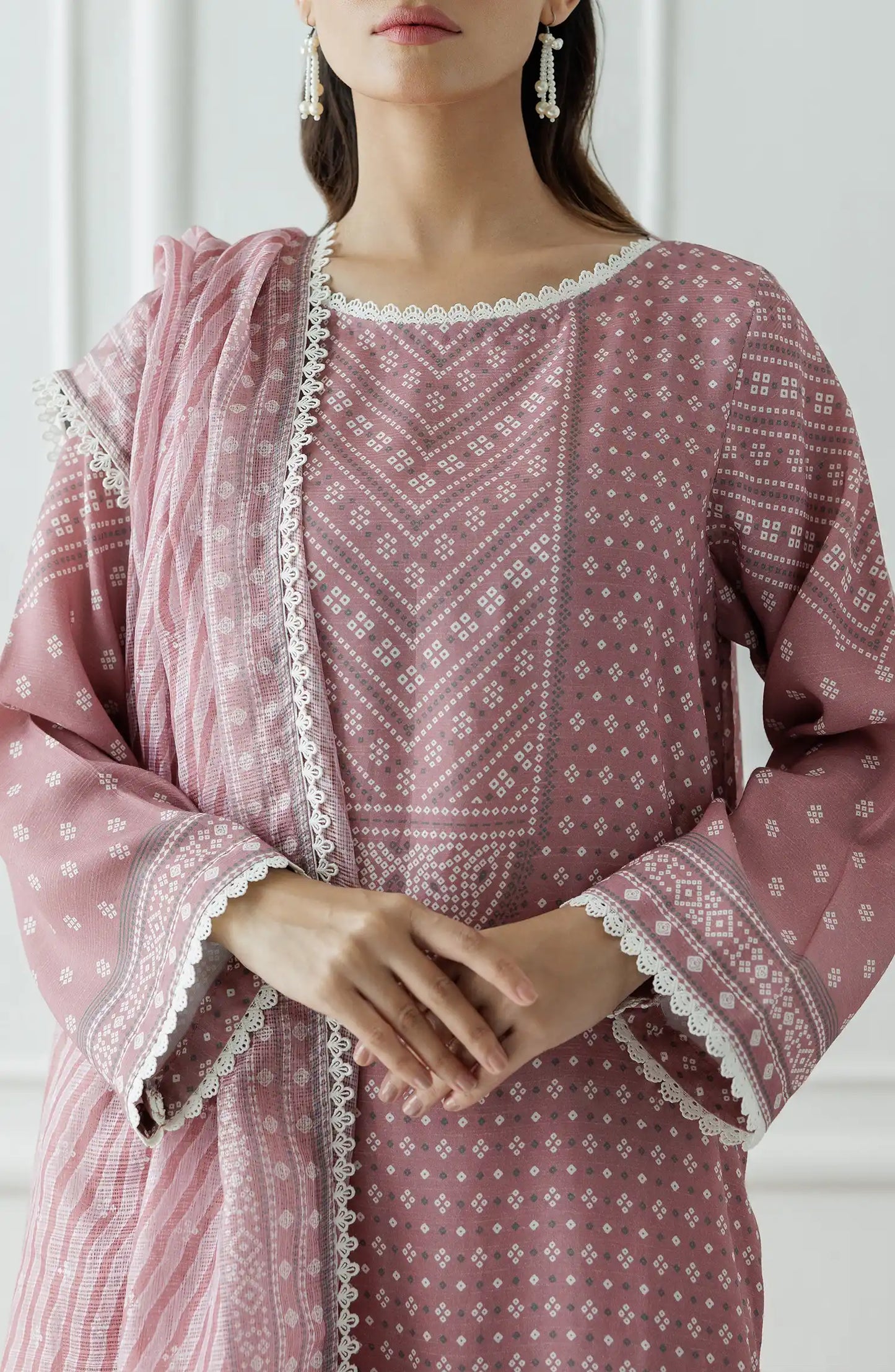 Stitched Premium Printed Raw Silk Shirt Dupatta & Pant - 3 Piece - WRCR24S-3003