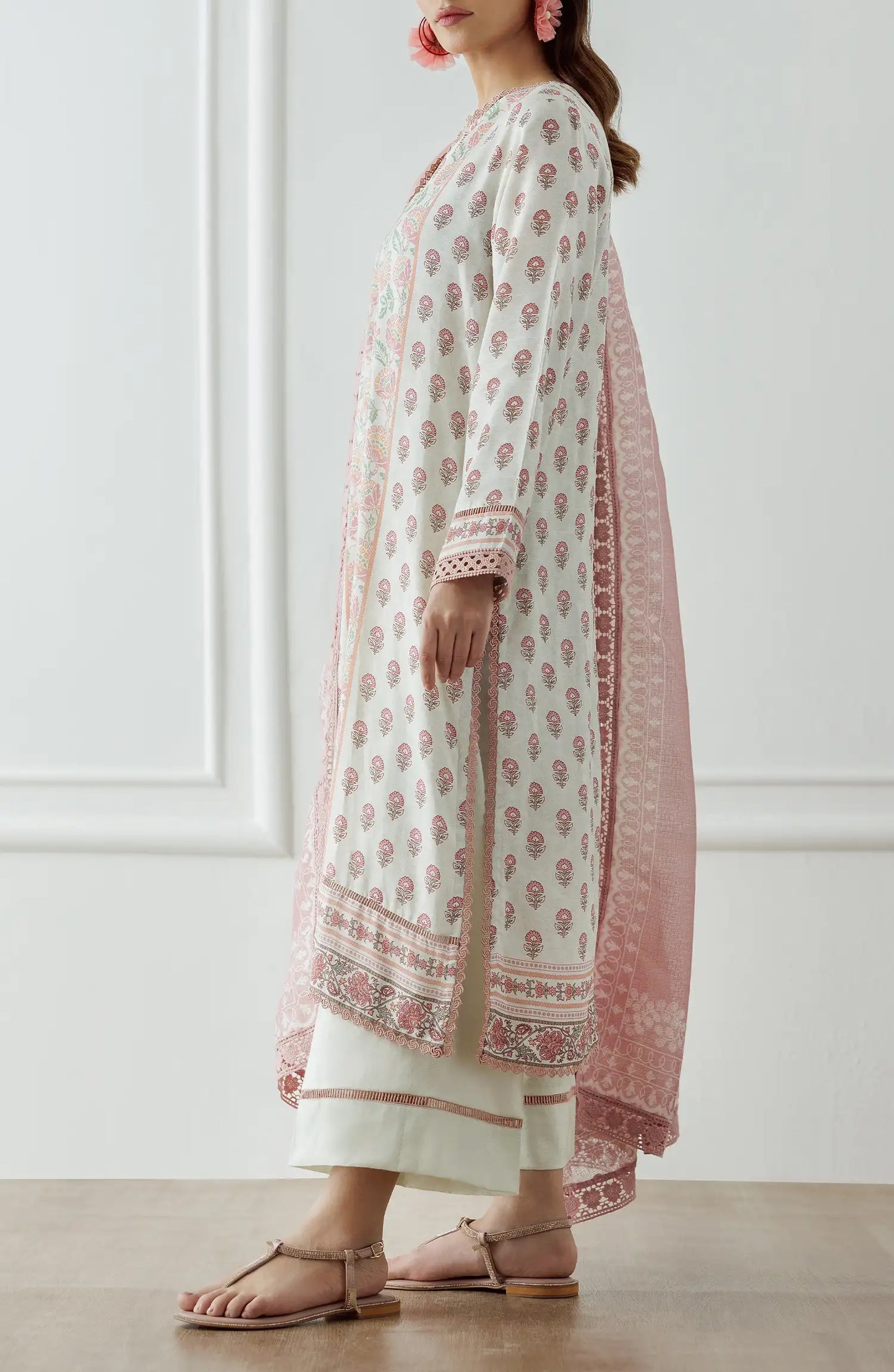 Stitched Premium Printed Raw Silk Shirt Dupatta & Pant - 3 Piece - WRCR24S-3004