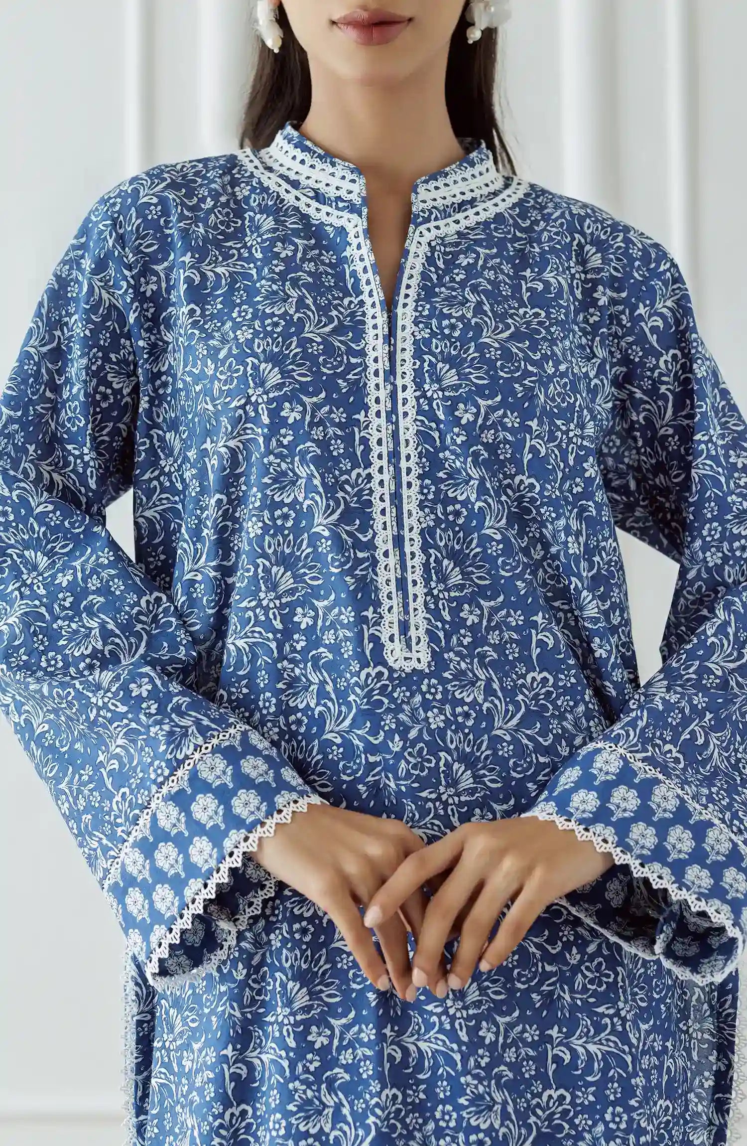 Stitched Printed Lawn Shirt & Pant - 2 Piece (Co-ord Set) - WRCV25S-2009