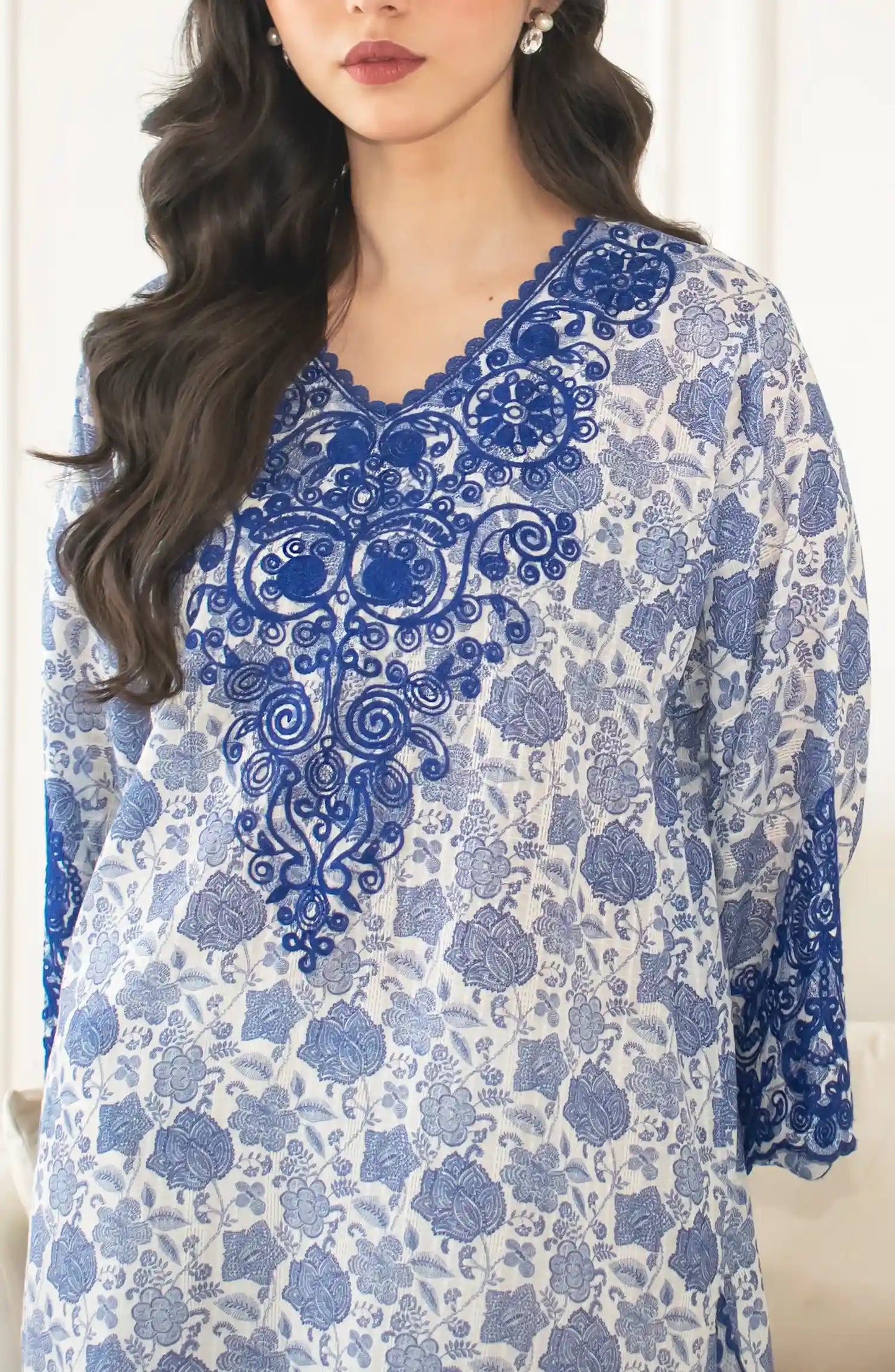 Stitched Luxury Premium Embroidered 1 Piece - WRFC24S-1002