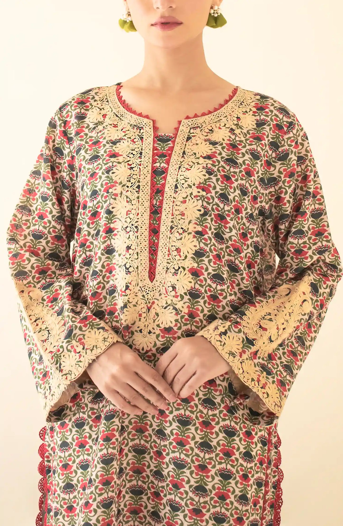 Stitched Luxury Premium Embroidered 1 Piece -  WRFC24S-1004