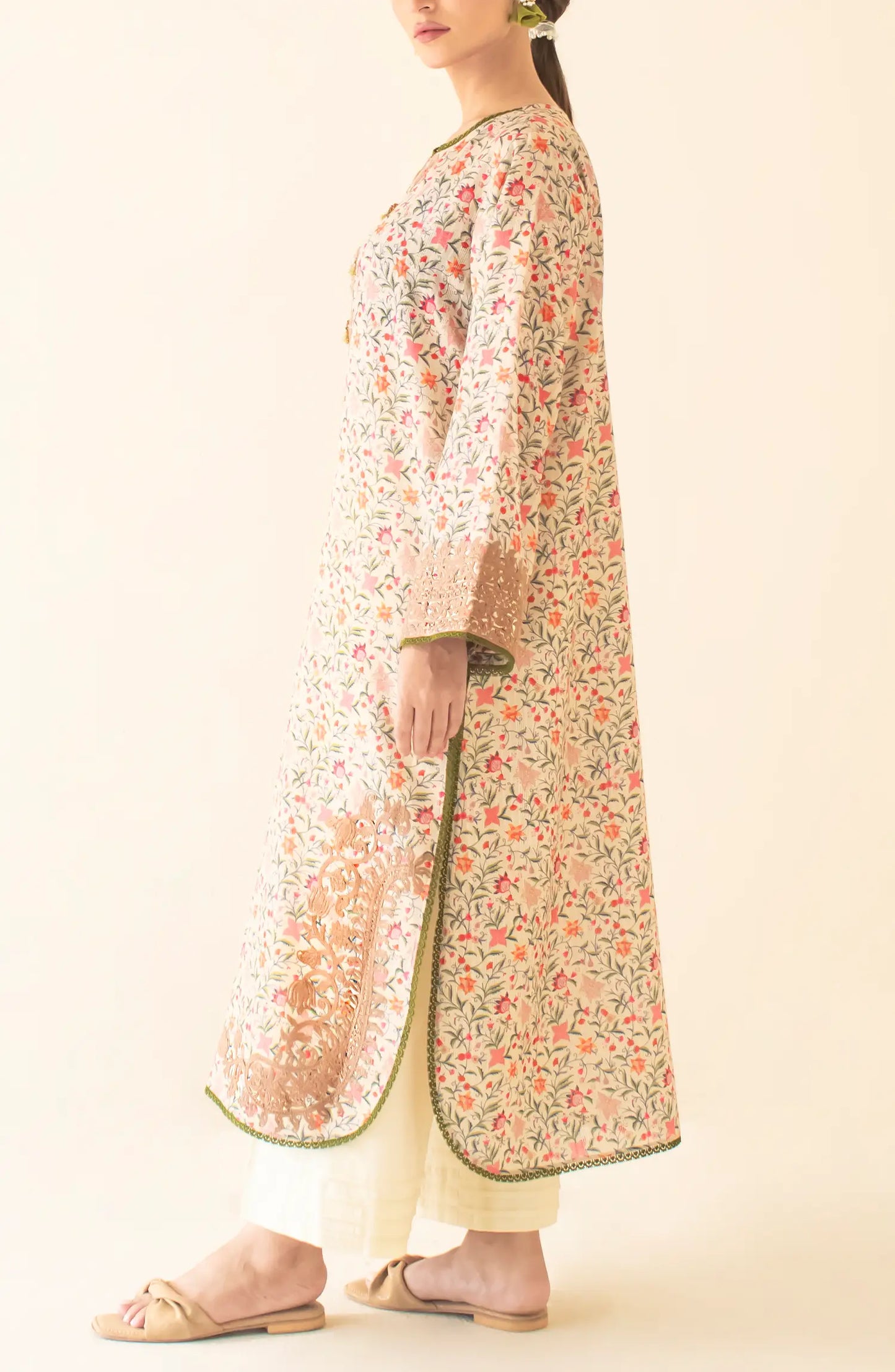 Stitched Luxury Premium Embroidered Shirt (1PC) - WRFC24S-1006