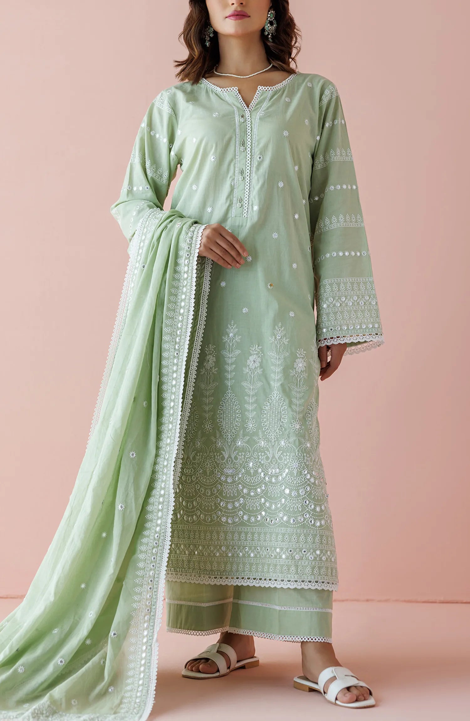Stitched Luxury Festive Formal Shirt & Pant - 2 Piece (COORDSET) - WRFC24S-2001