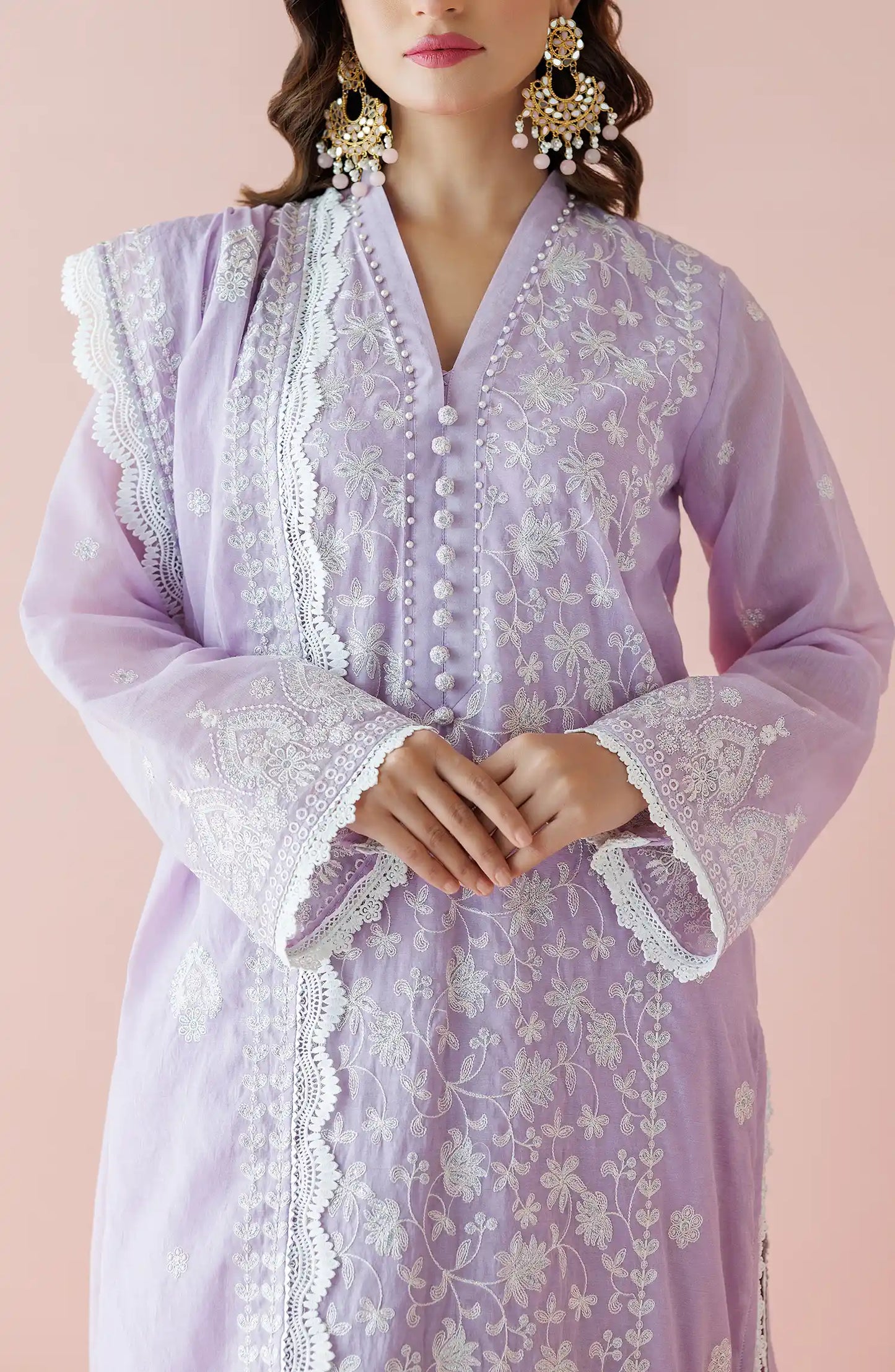 WRFC24S-3002 KORA COTTON Women READY TO WEAR SHIRT DUPATTA PANTS