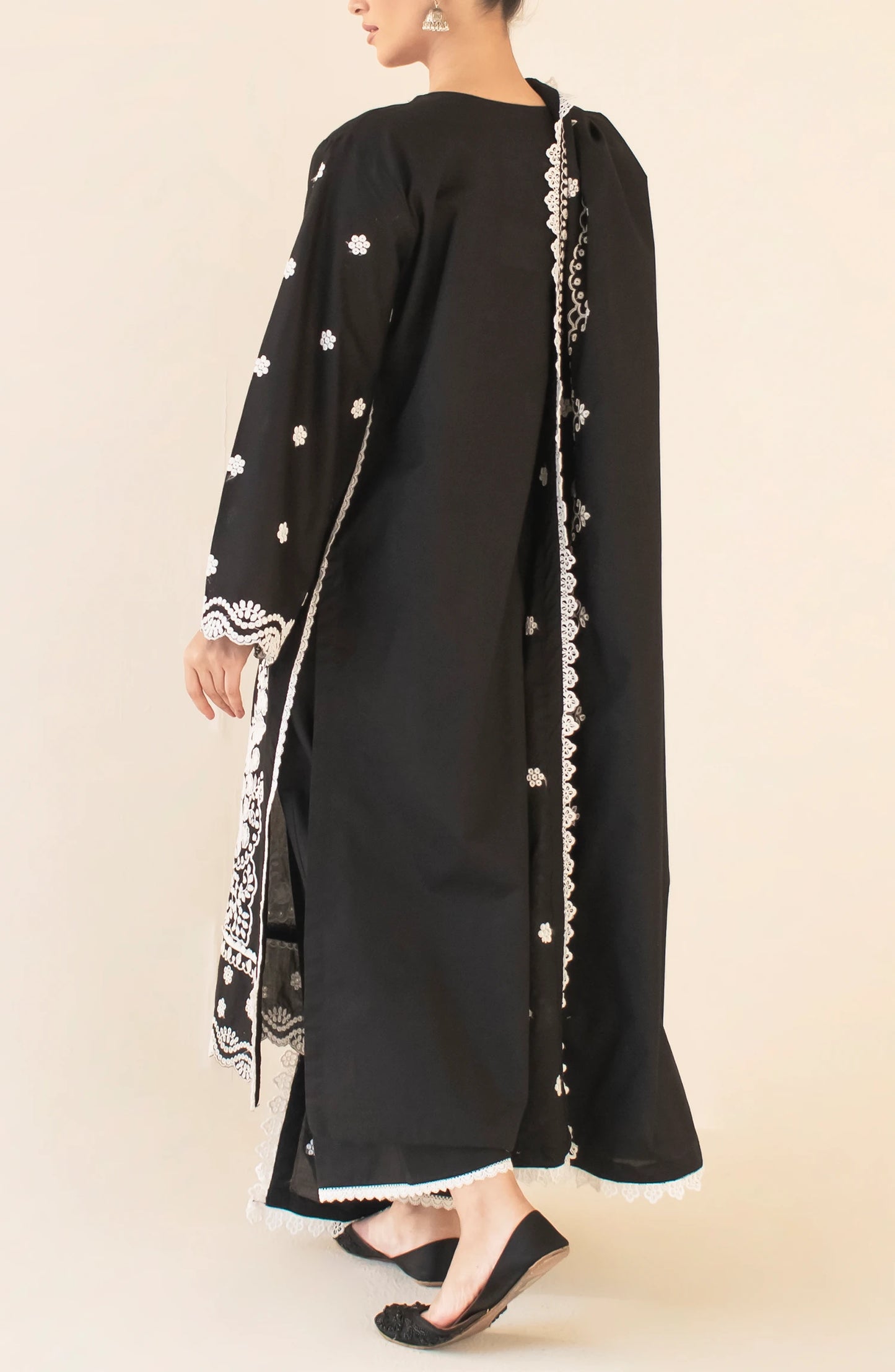 Stitched Chikankari  Shirt Dupatta & Pant - 3 Piece - WRFC25S-3001
