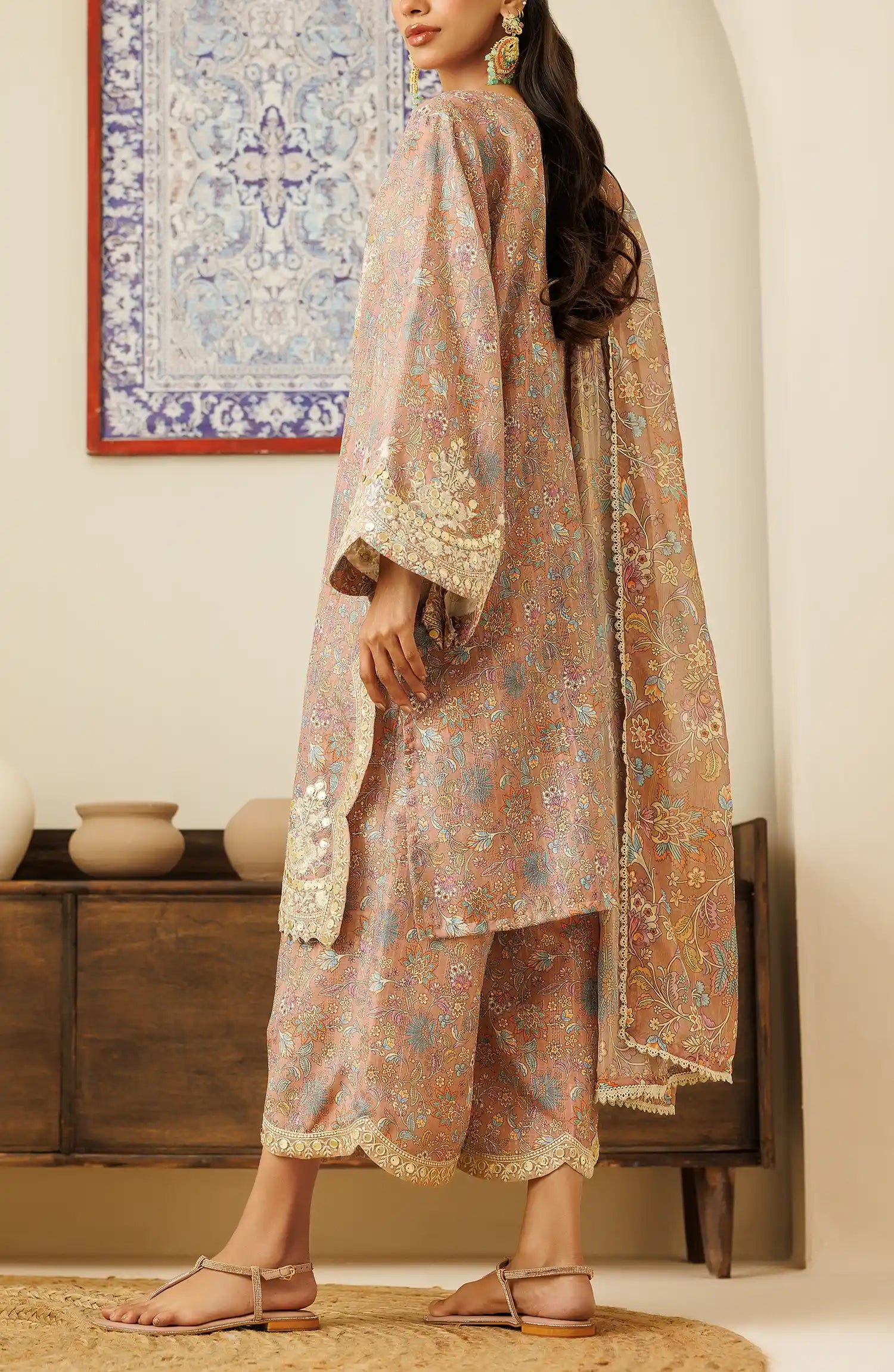 Stitched Luxury Festive Formal Shirt Dupatta & Pant - 3 Piece - WRFZ24S-3002