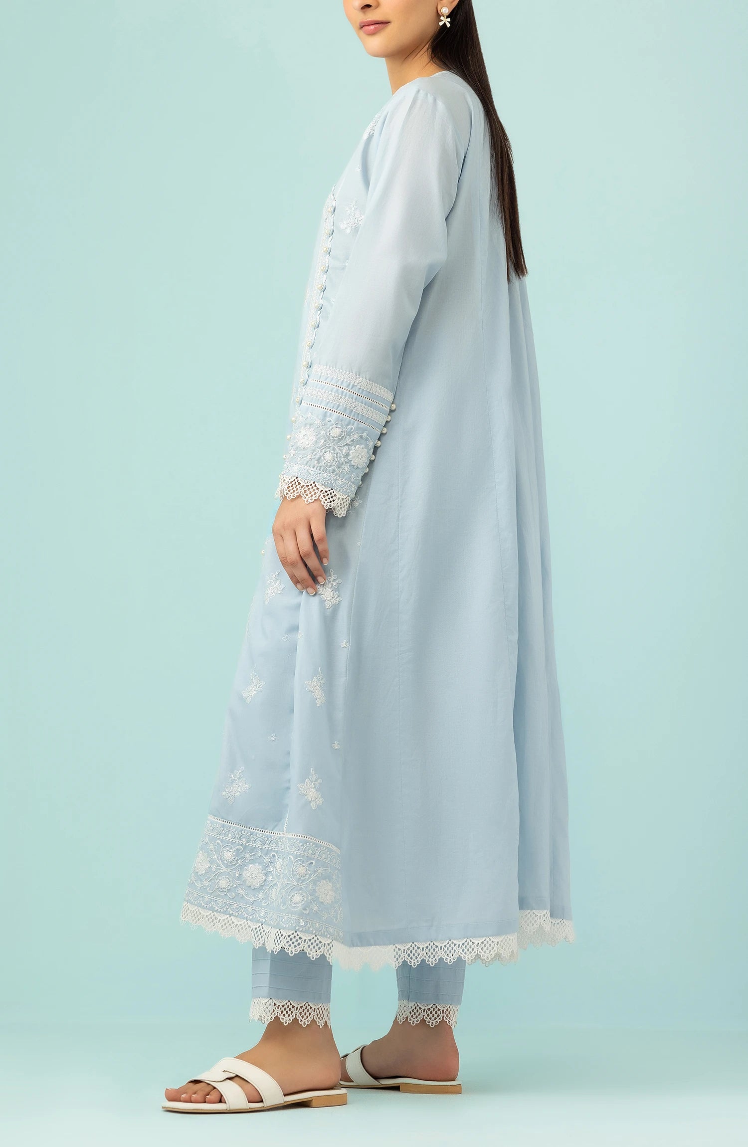 STITCHED EMBRIODERY CO-ORDS SETS - 2 PIECE
