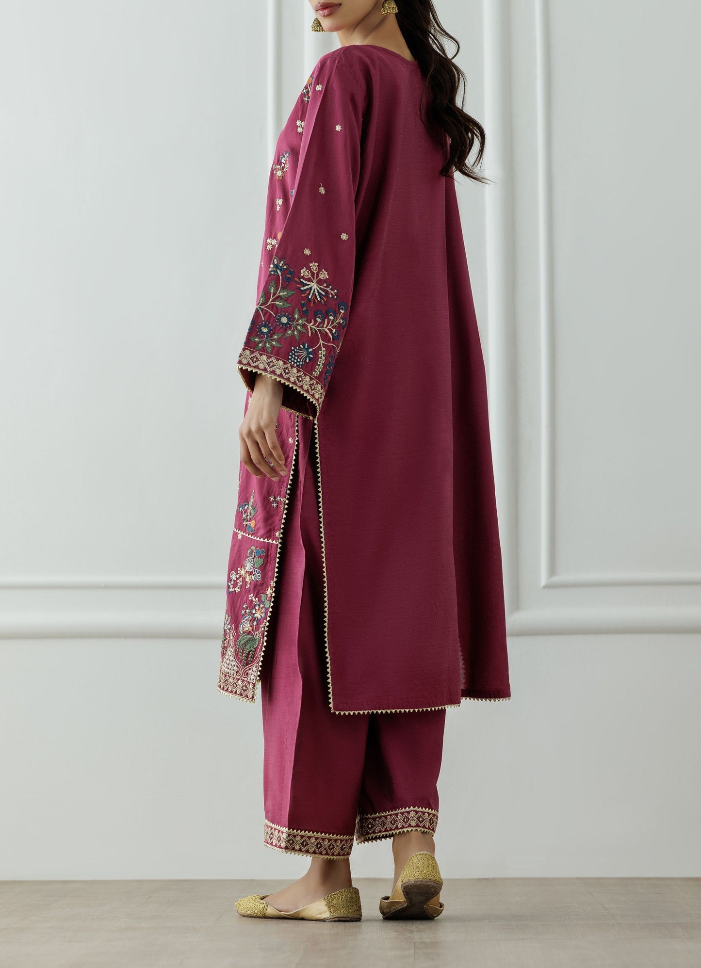 Stitched Embroidered Shirt & Pant - 2 Piece (Co-ord Set) - WRHS24S-2004