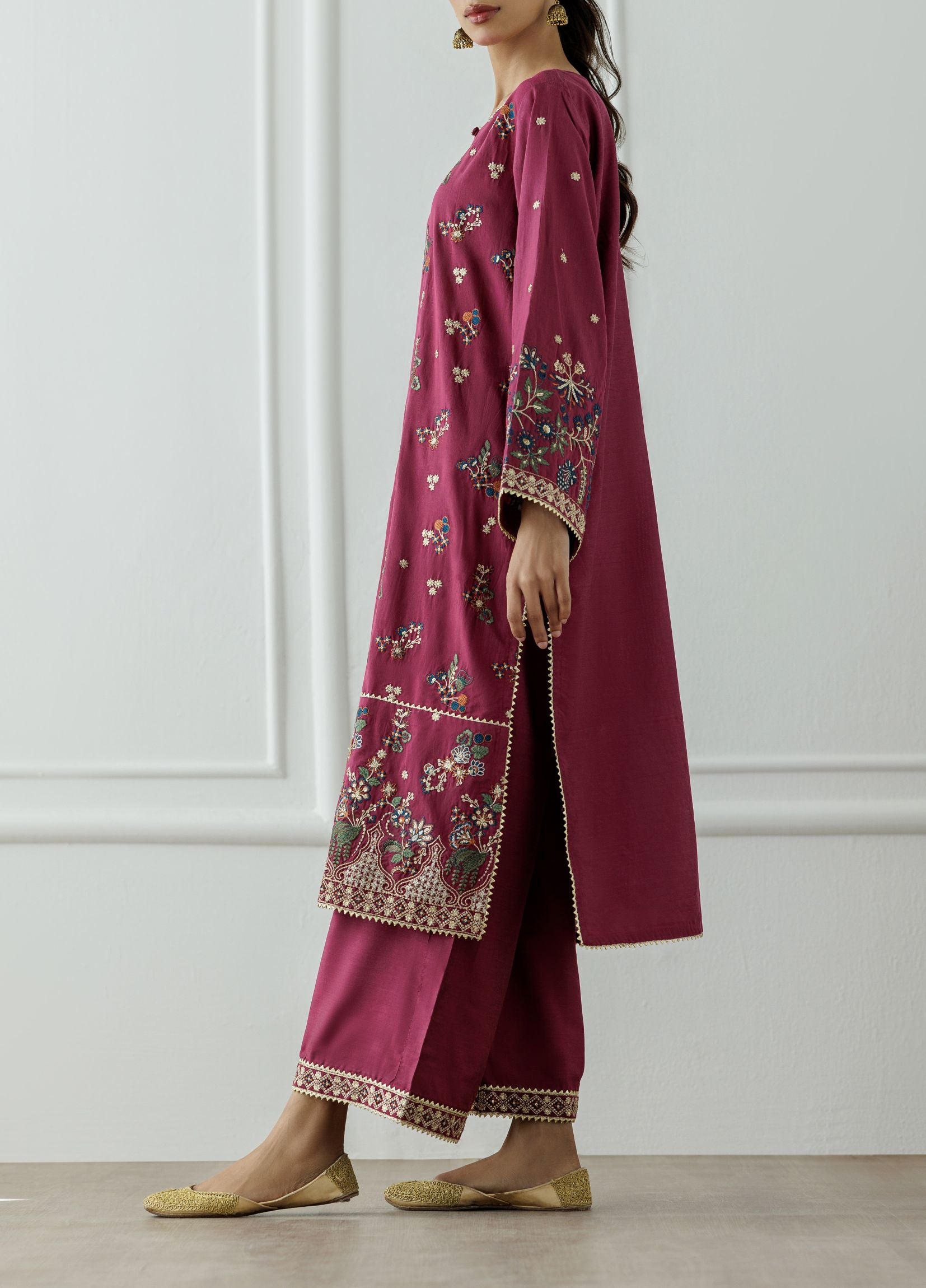 Stitched Embroidered Shirt & Pant - 2 Piece (Co-ord Set) - WRHS24S-2004
