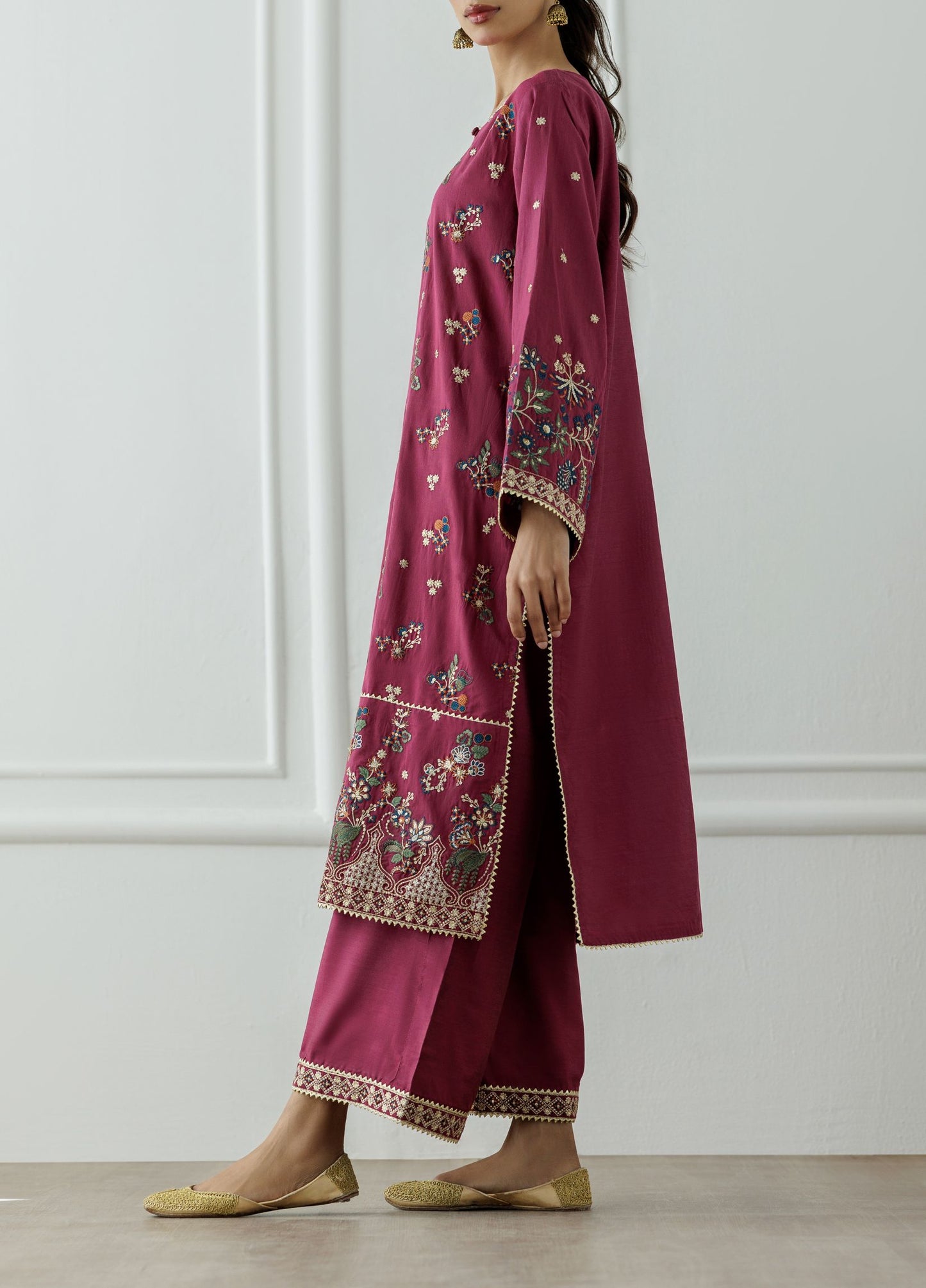 Stitched Embroidered Shirt & Pant - 2 Piece (Co-ord Set) - WRHS24S-2004