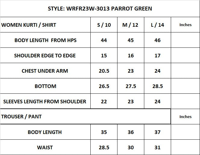 WRFR23W-3013 RAW SILK Women READY TO WEAR SHIRT DUPATTA PANTS