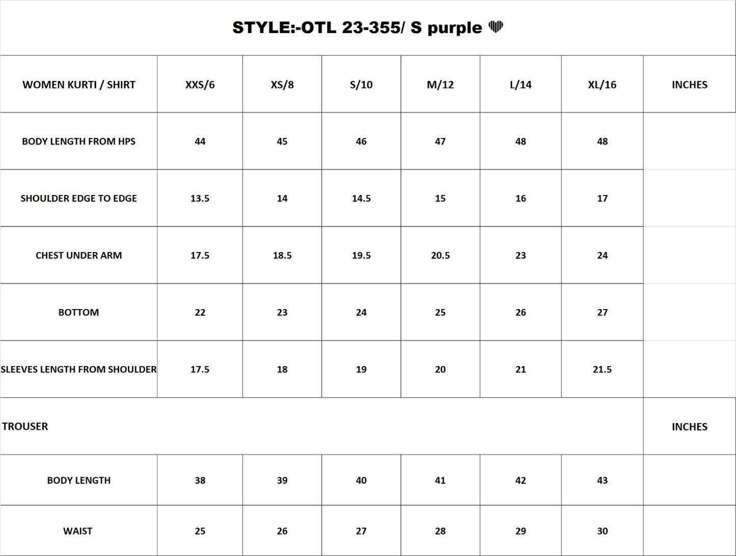 OTL-23-355/S PURPLE LAWN Women READY TO WEAR SHIRT DUPATTA PANTS