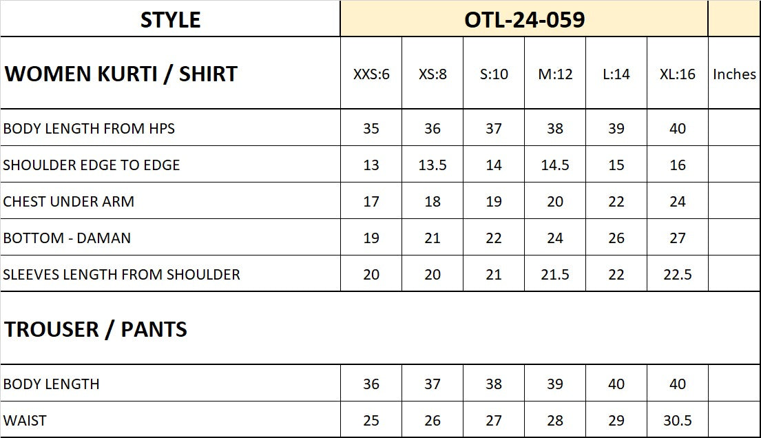 OTL-24-059/S GREEN LAWN Women READY TO WEAR SHIRT DUPATTA PANTS