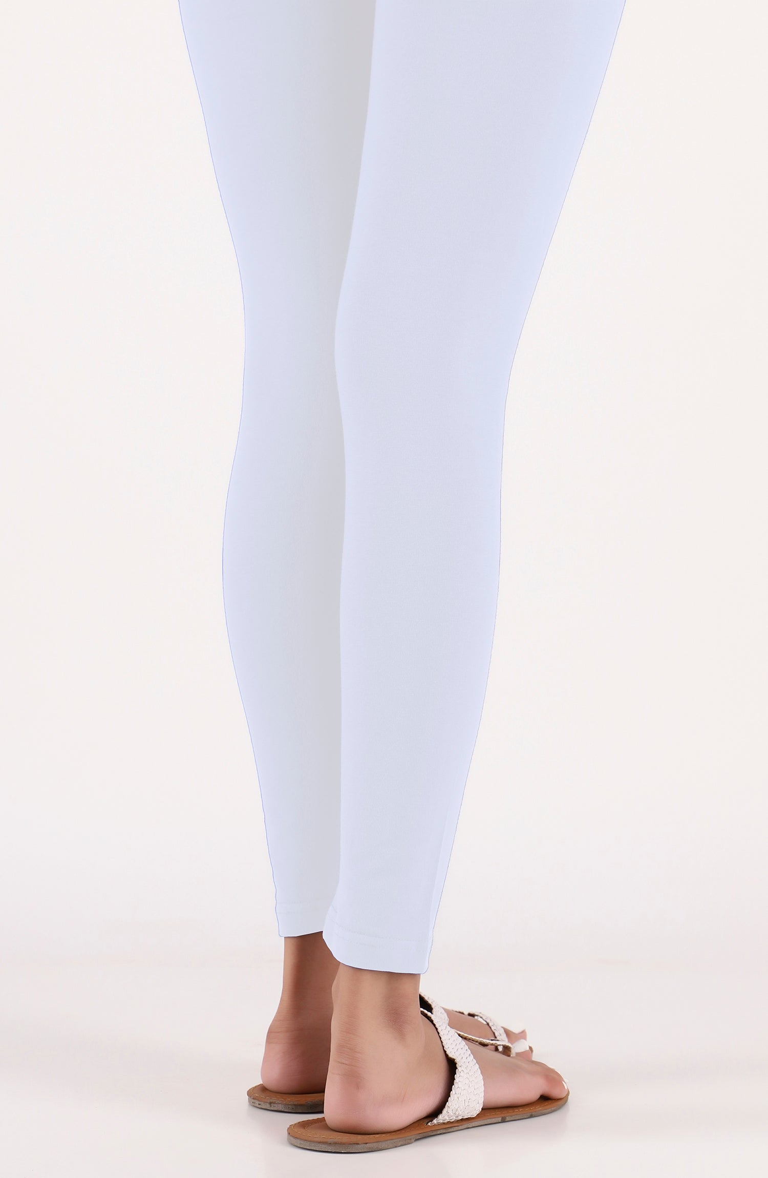 NB-TG-PL-23-002 WHITE COTTON JERSEY SCTIGHTS STITCHED BOTTOMS TIGHTS