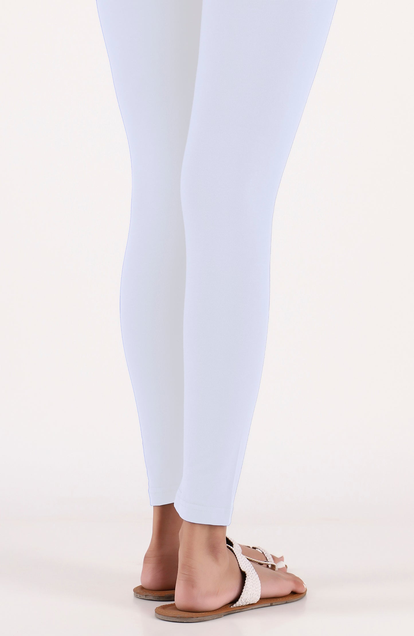 NB-TG-PL-23-002 WHITE COTTON JERSEY SCTIGHTS STITCHED BOTTOMS TIGHTS