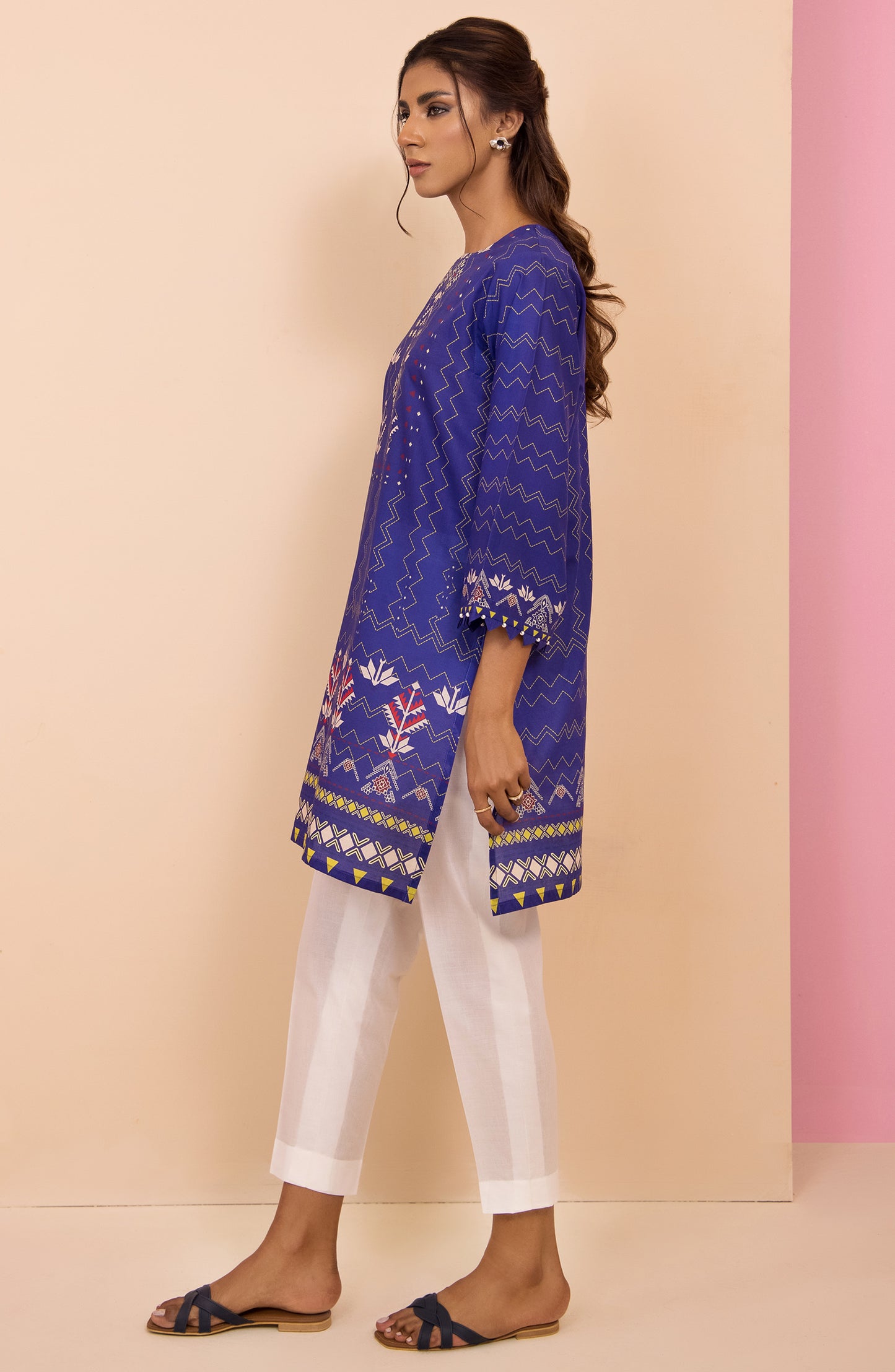 HCS-22-035/S BLUE LAWN SCSHIRT READY TO WEAR SHIRT