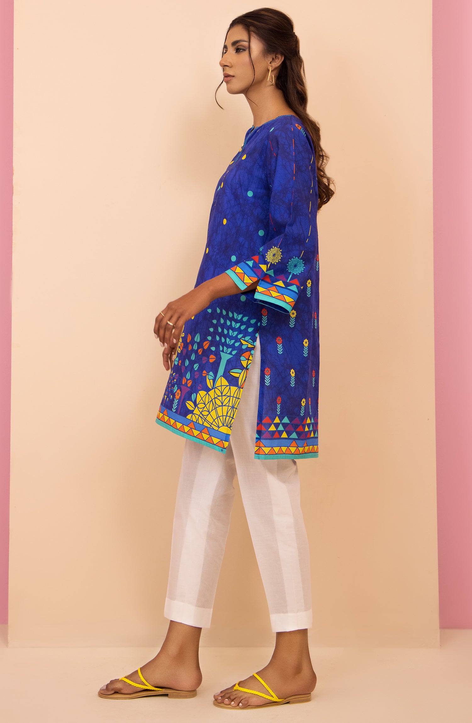 HCS-22-037/S BLUE LAWN SCSHIRT READY TO WEAR SHIRT