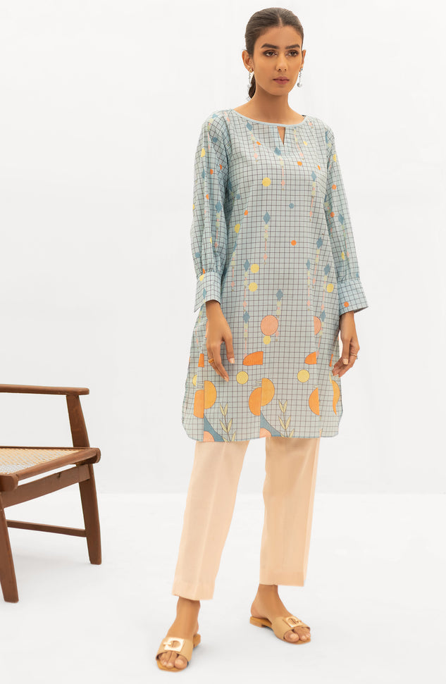 OTL-22-004/U RED LAWN  UNSTITCHED SHIRT DUPATTA PANTS