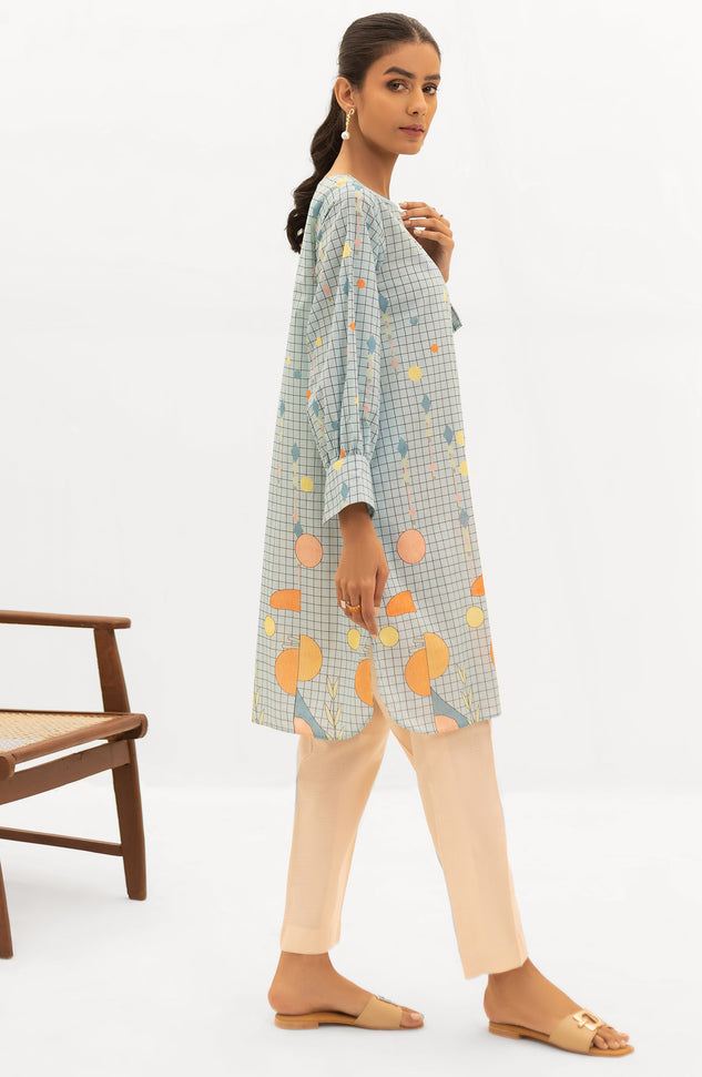 OTL-22-004/U RED LAWN  UNSTITCHED SHIRT DUPATTA PANTS