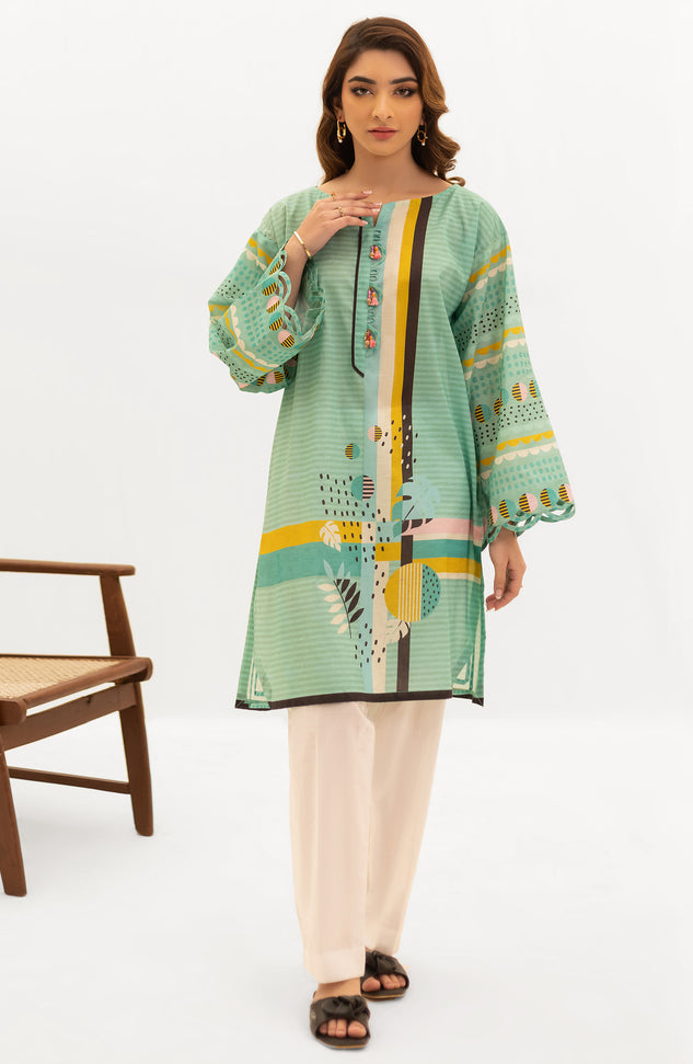 OTL-22-004/U RED LAWN  UNSTITCHED SHIRT DUPATTA PANTS