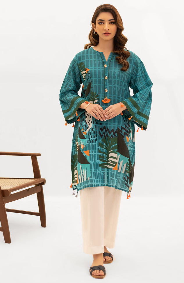 OTL-22-004/U RED LAWN  UNSTITCHED SHIRT DUPATTA PANTS