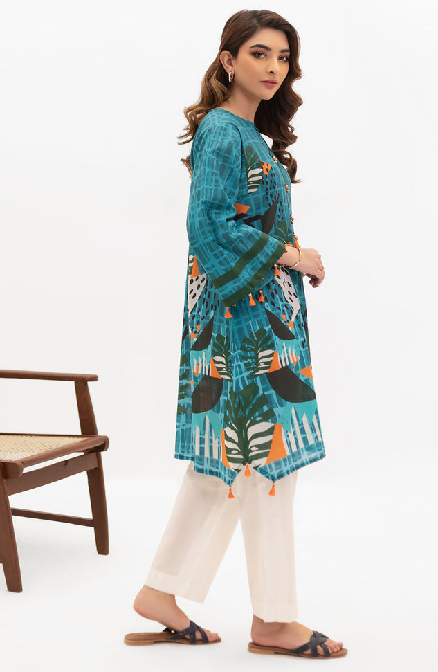 OTL-22-004/U RED LAWN  UNSTITCHED SHIRT DUPATTA PANTS