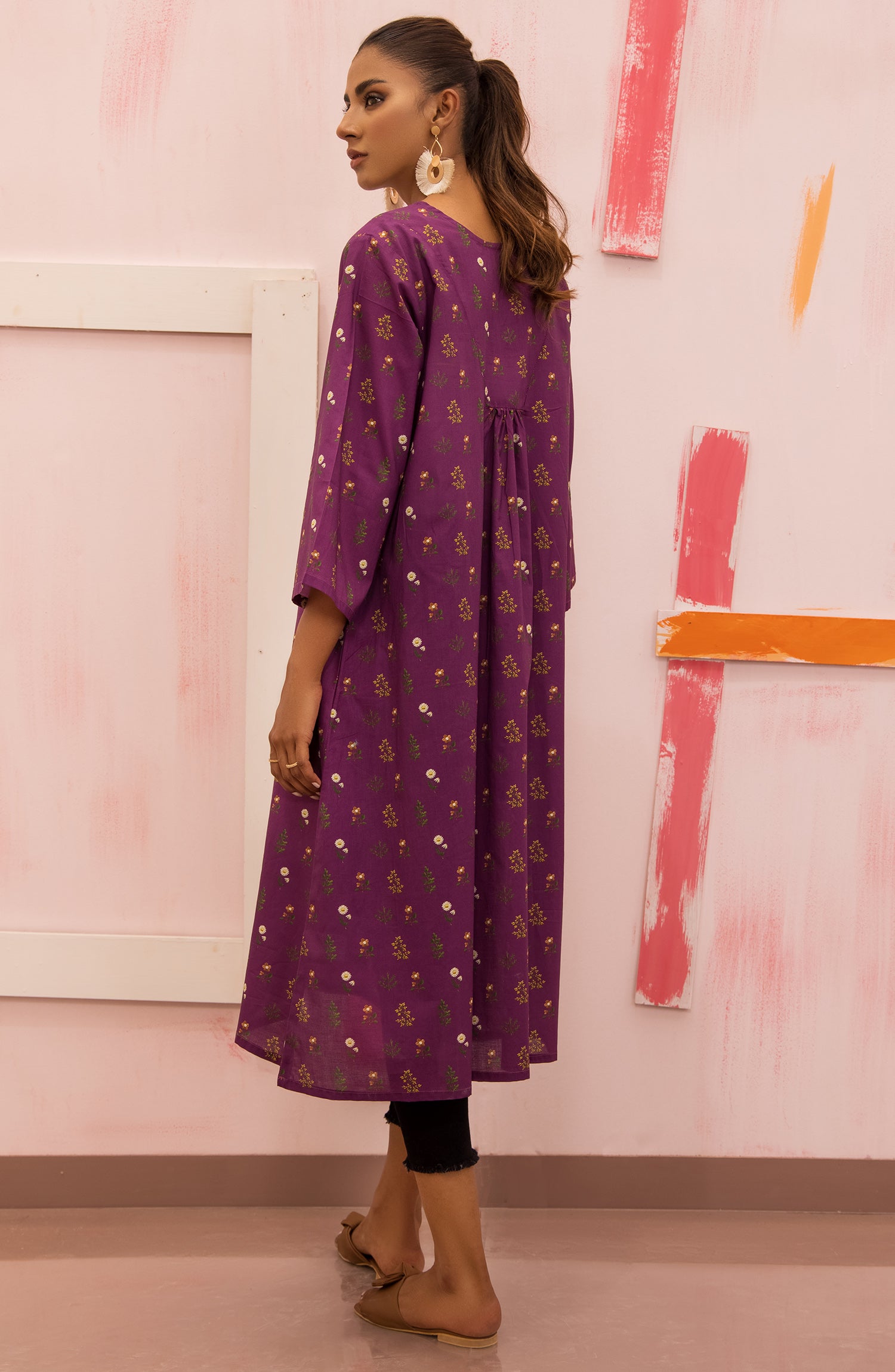 HCS-22-015/S MAGENTA LAWN SCSHIRT READY TO WEAR SHIRT