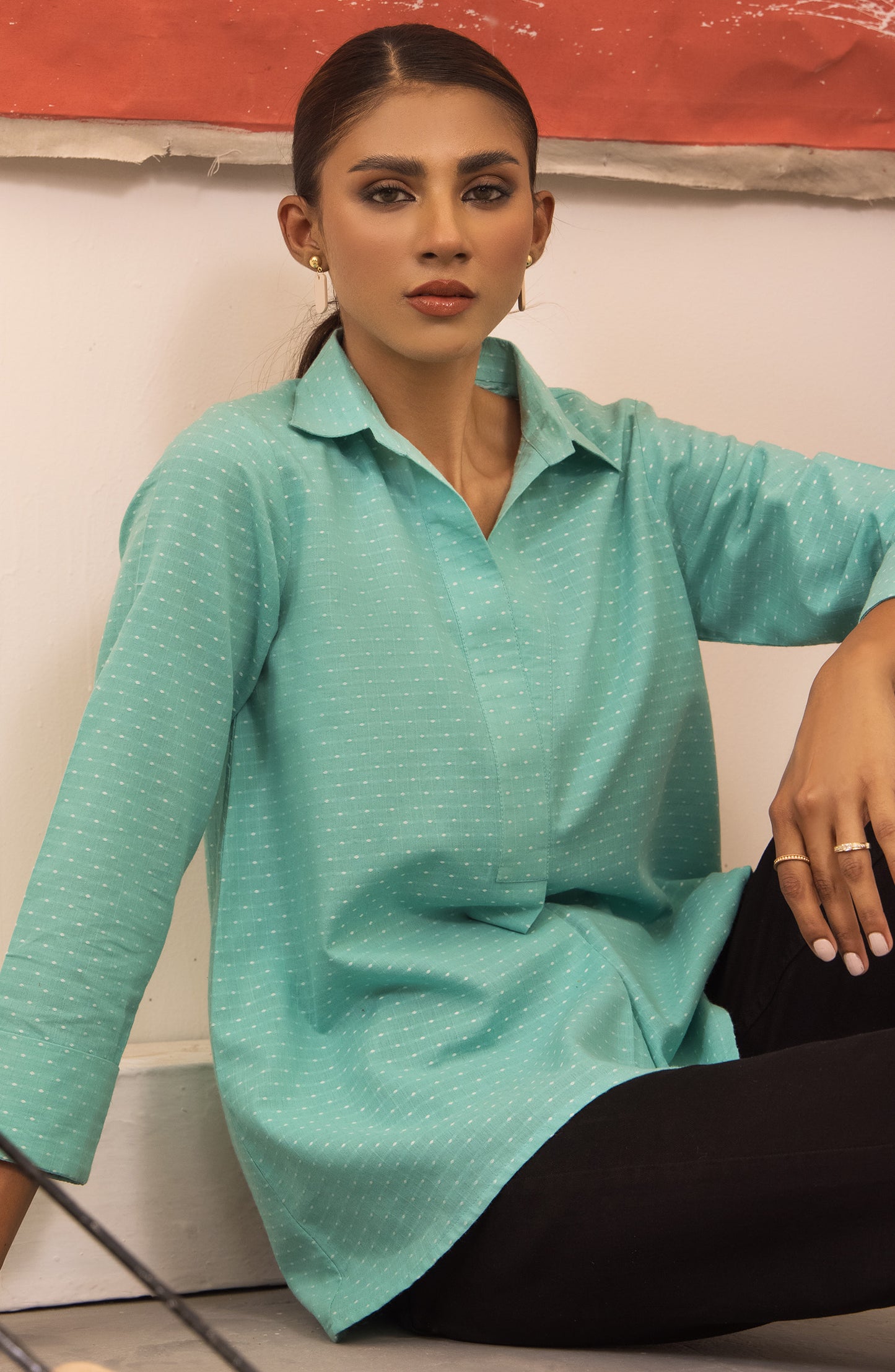 NRW-013/S L.BLUE COTTON SCSHIRT WESTERN SHIRT