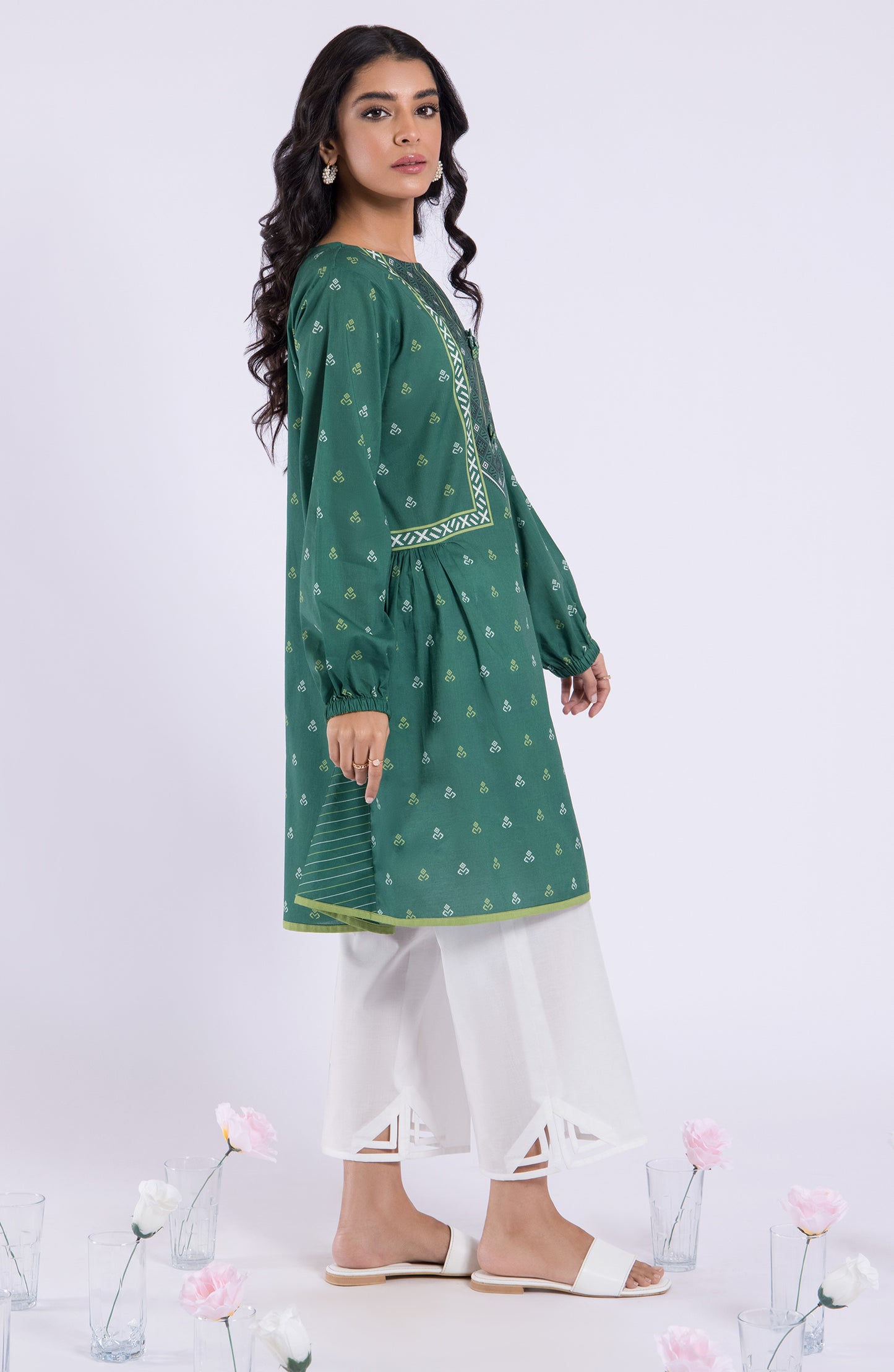 HCS-22-077/S GREEN LAWN SCSHIRT READY TO WEAR SHIRT