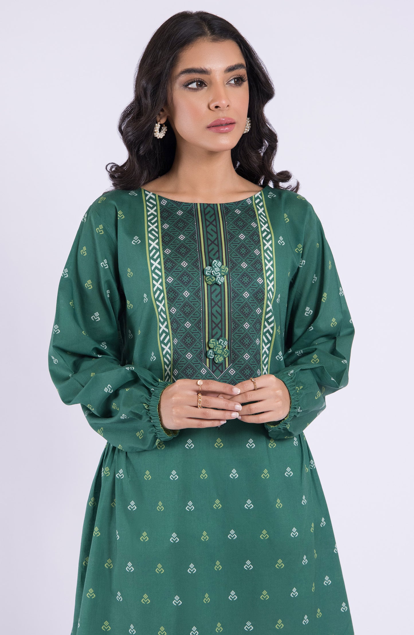 HCS-22-077/S GREEN LAWN SCSHIRT READY TO WEAR SHIRT