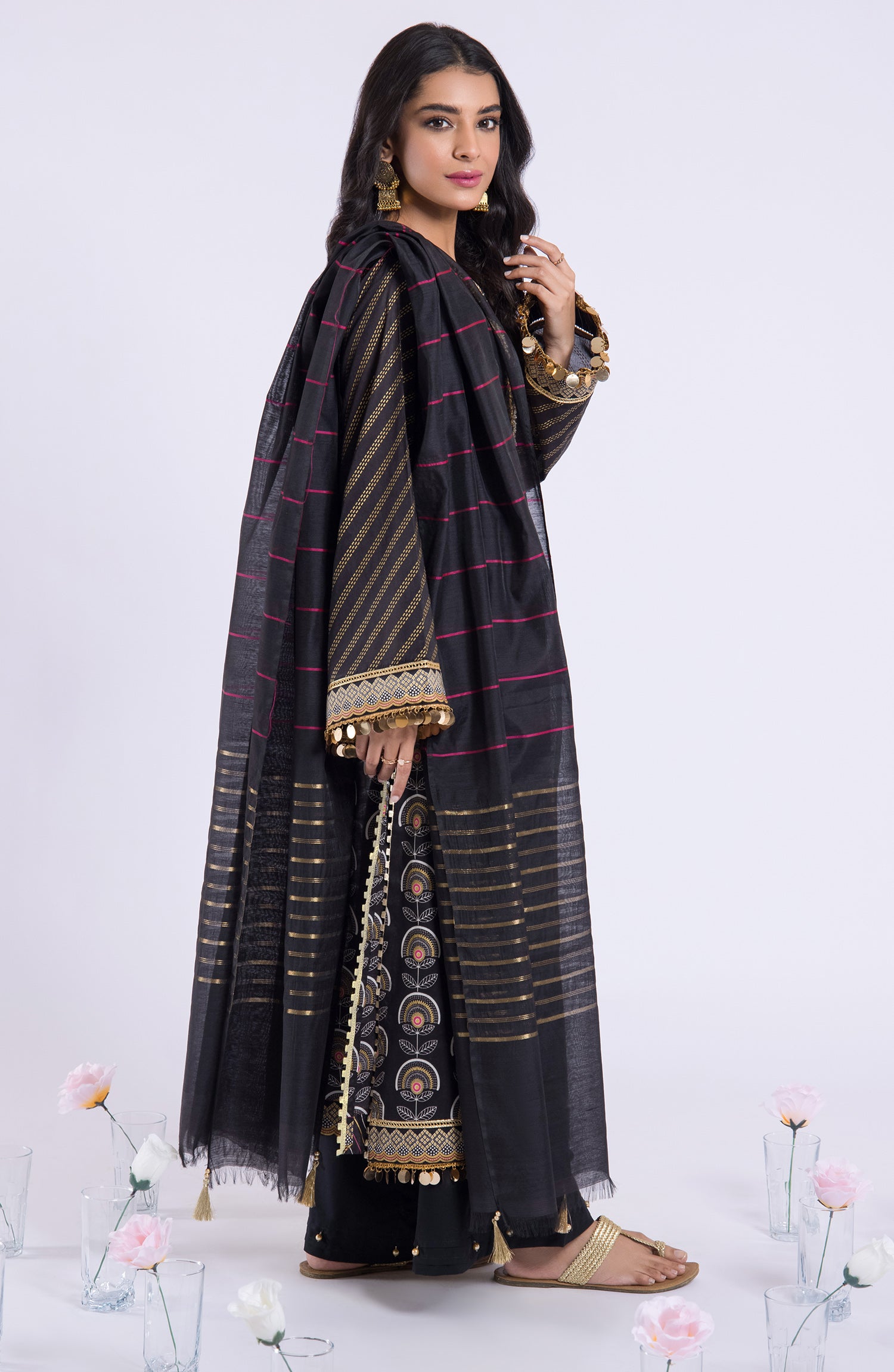 OTL-22-062/S BLACK LAWN  READY TO WEAR SHIRT DUPATTA PANTS
