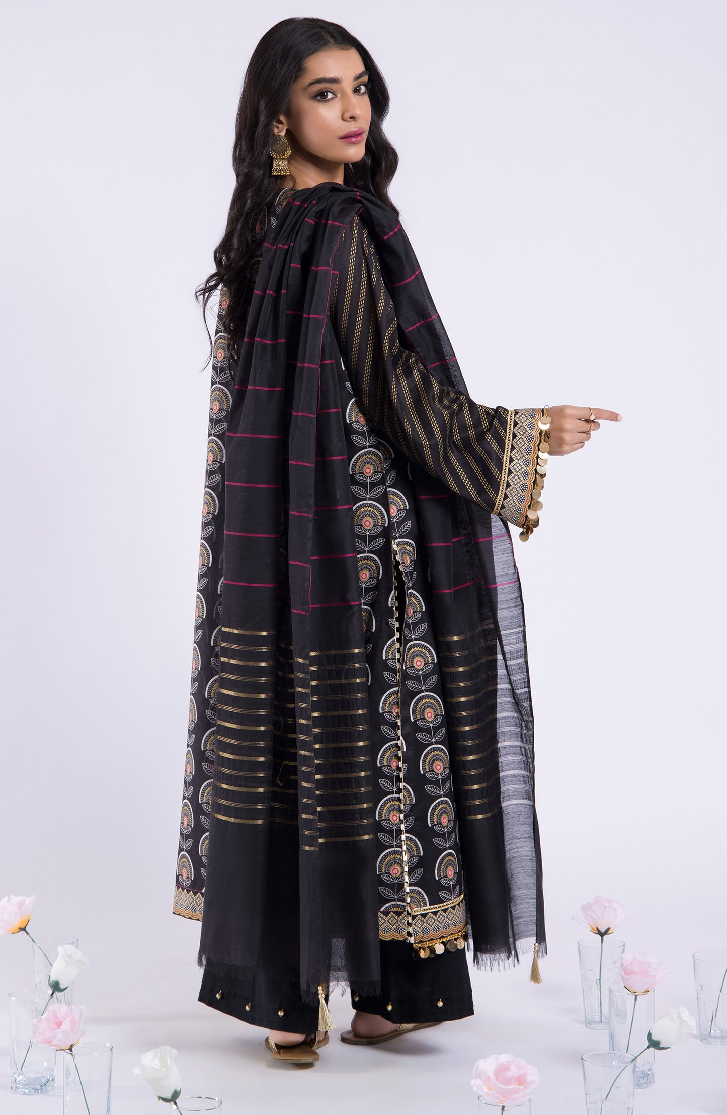 OTL-22-062/S BLACK LAWN  READY TO WEAR SHIRT DUPATTA PANTS