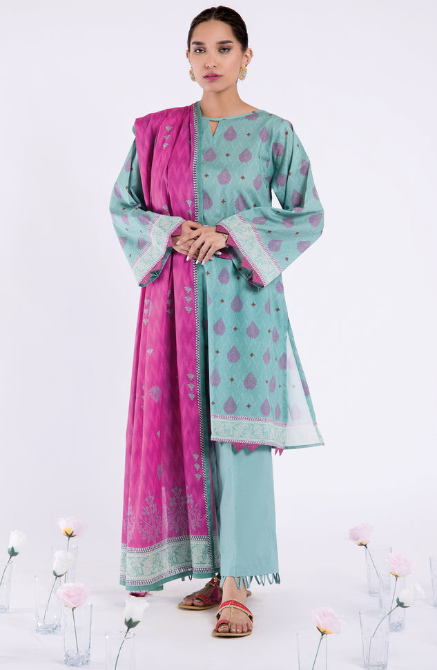 OTL-22-082/S GREEN LAWN  READY TO WEAR SHIRT DUPATTA PANTS