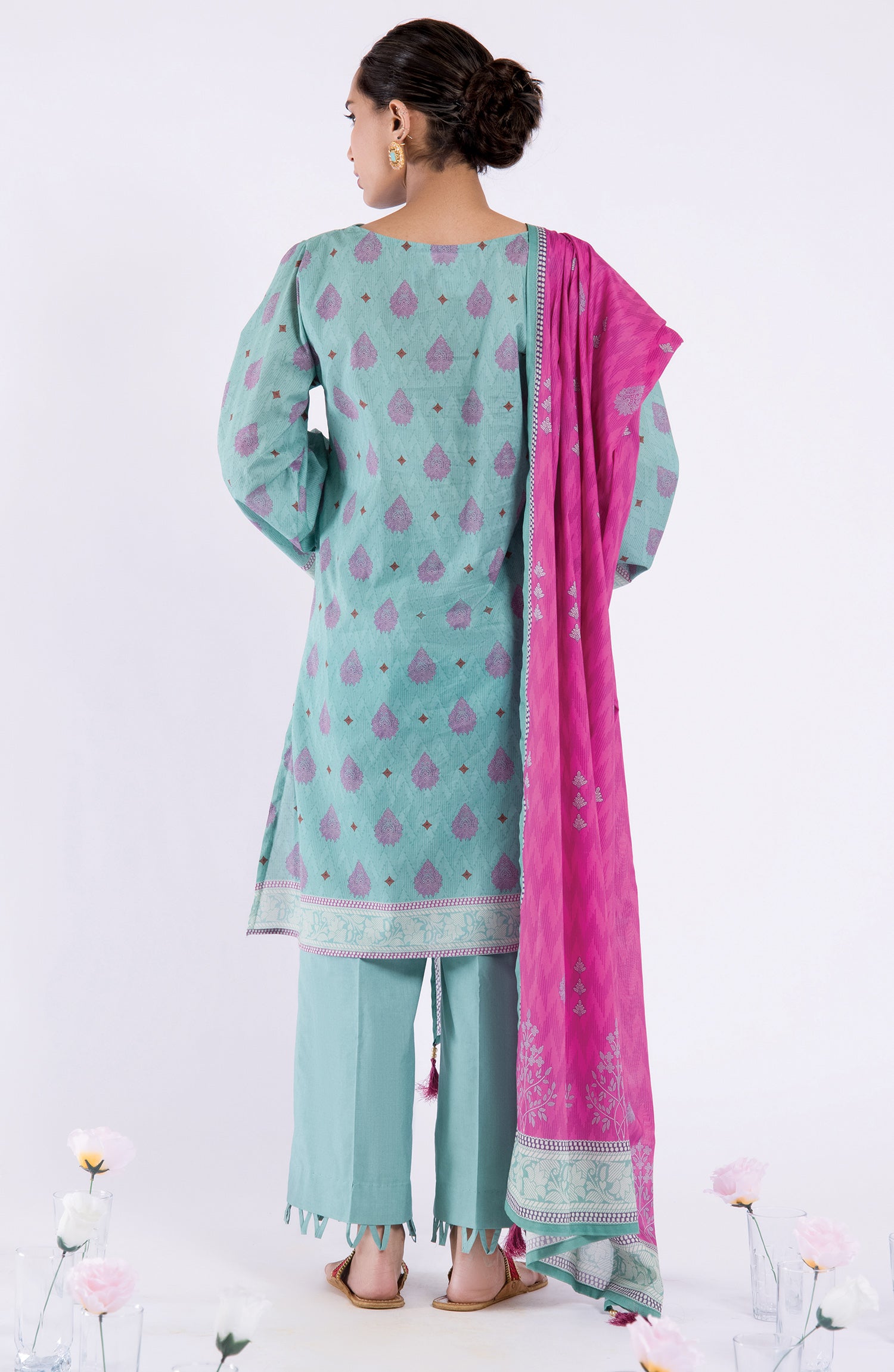 OTL-22-082/S GREEN LAWN  READY TO WEAR SHIRT DUPATTA PANTS