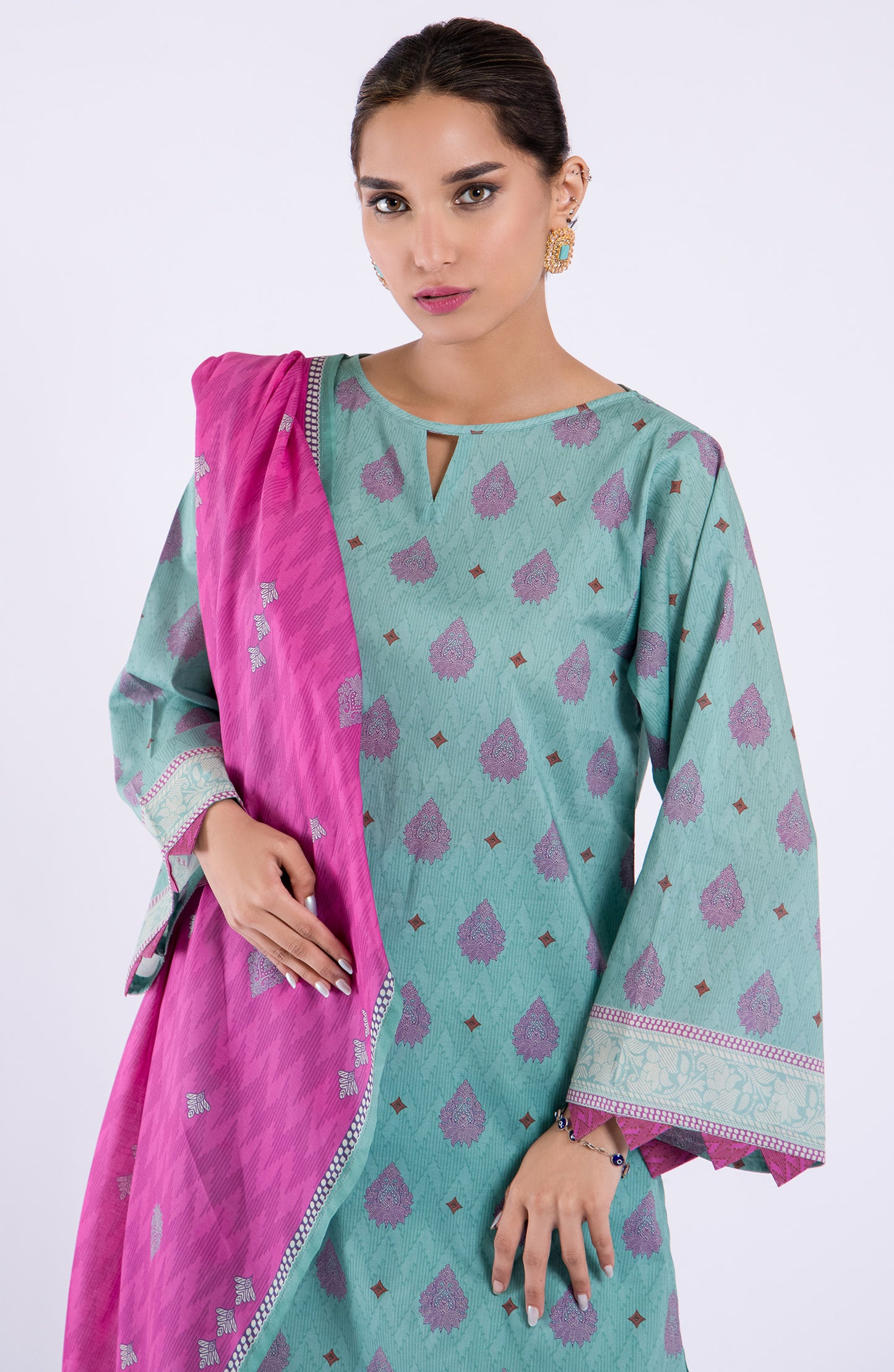 OTL-22-082/S GREEN LAWN  READY TO WEAR SHIRT DUPATTA PANTS