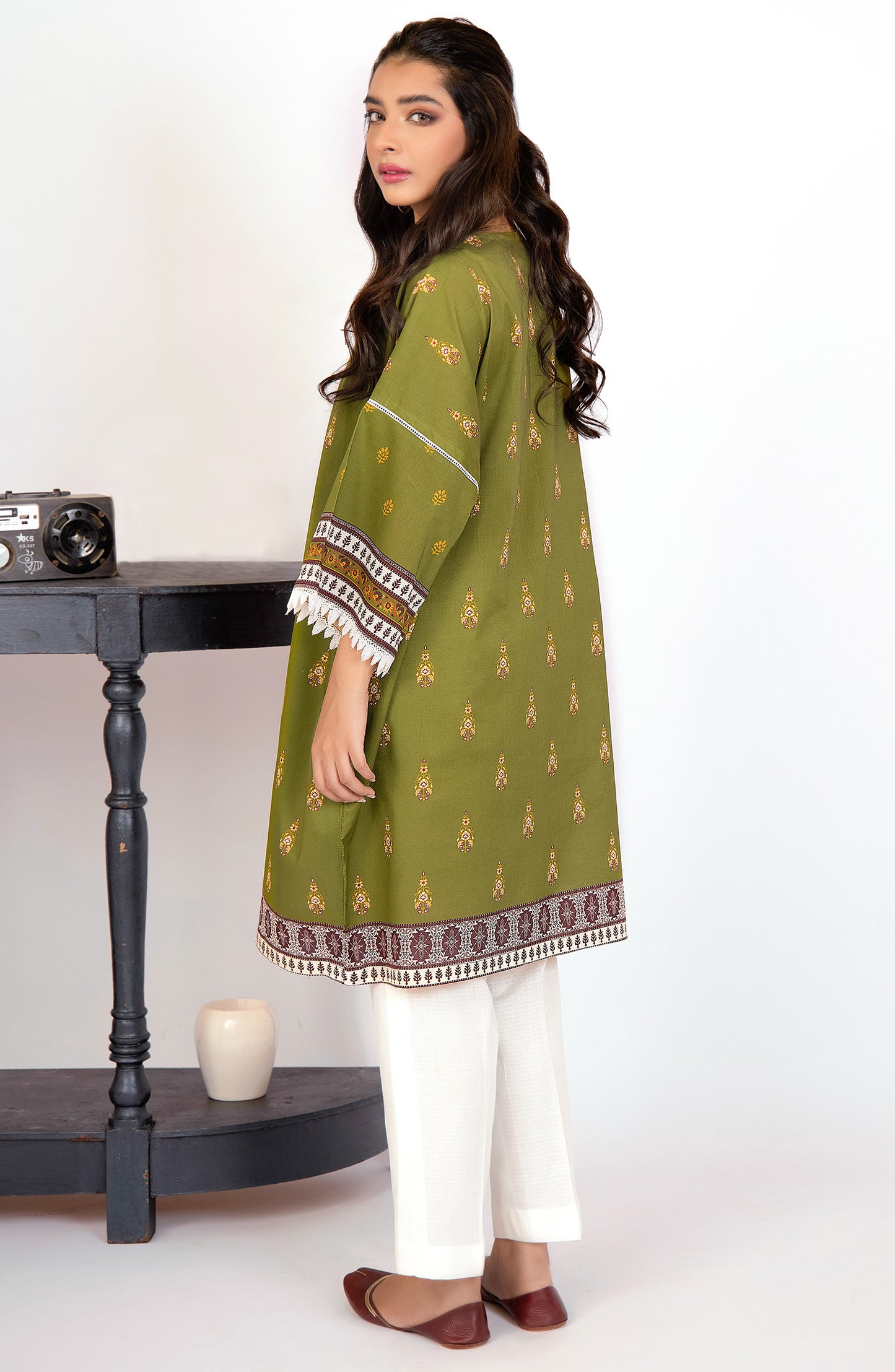 Unstitched 1 Piece Printed Lawn Shirt