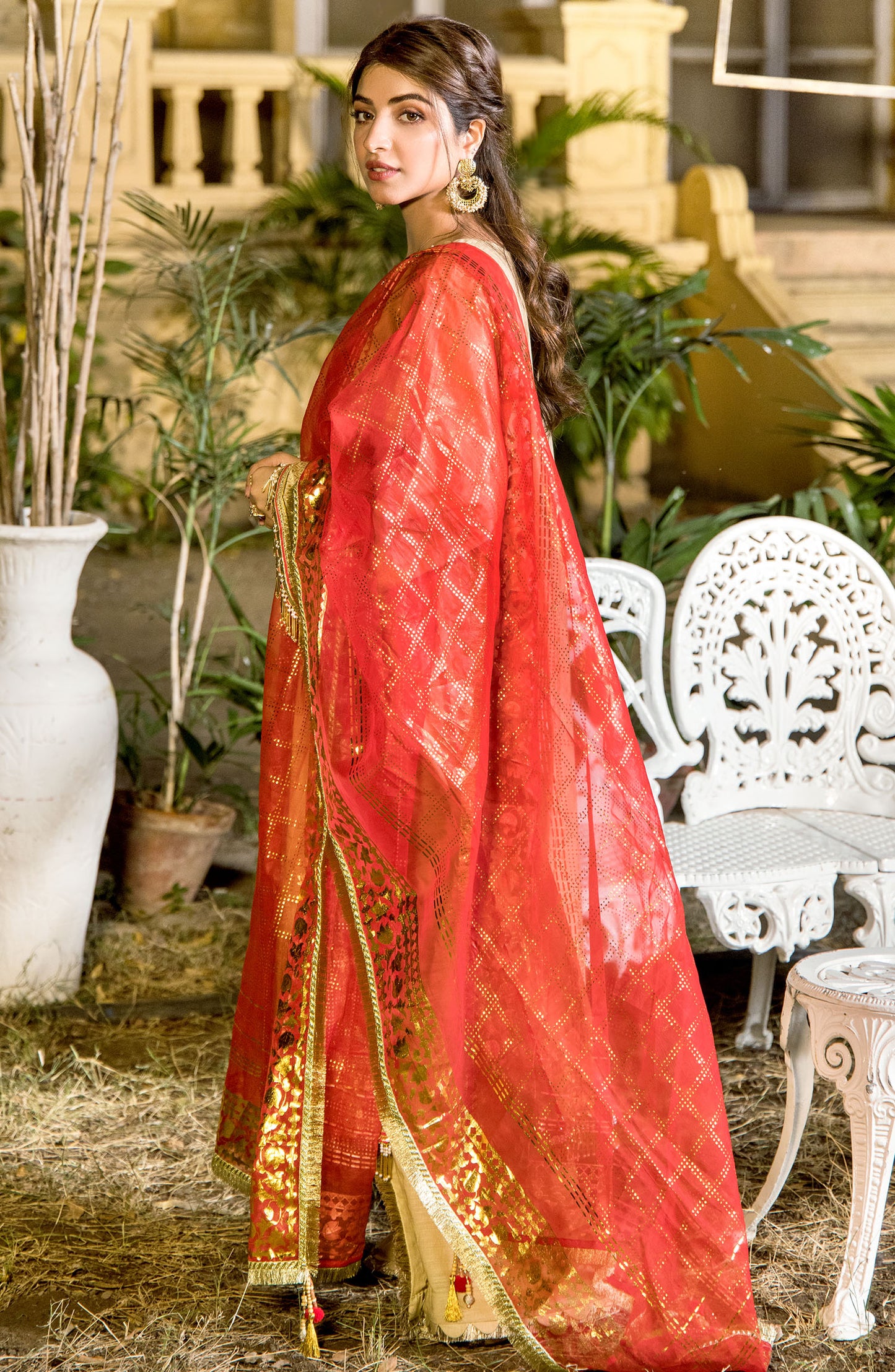 OTL-21-140/U BEIGE LAWN WINTER UNSTITCHED SHIRT DUPATTA PANTS