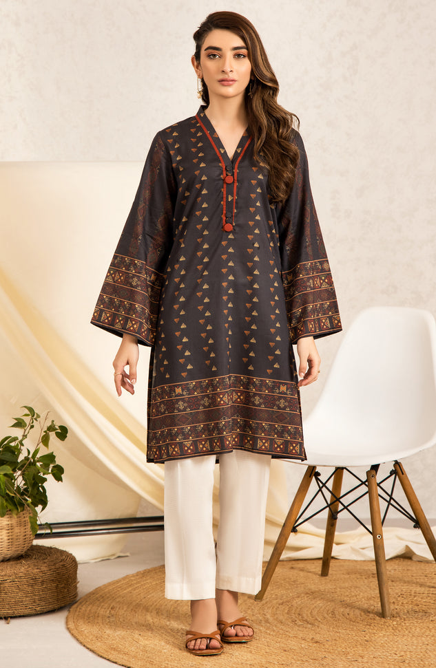 nrd-421-s-black 1 Piece Printed Lawn Shirt