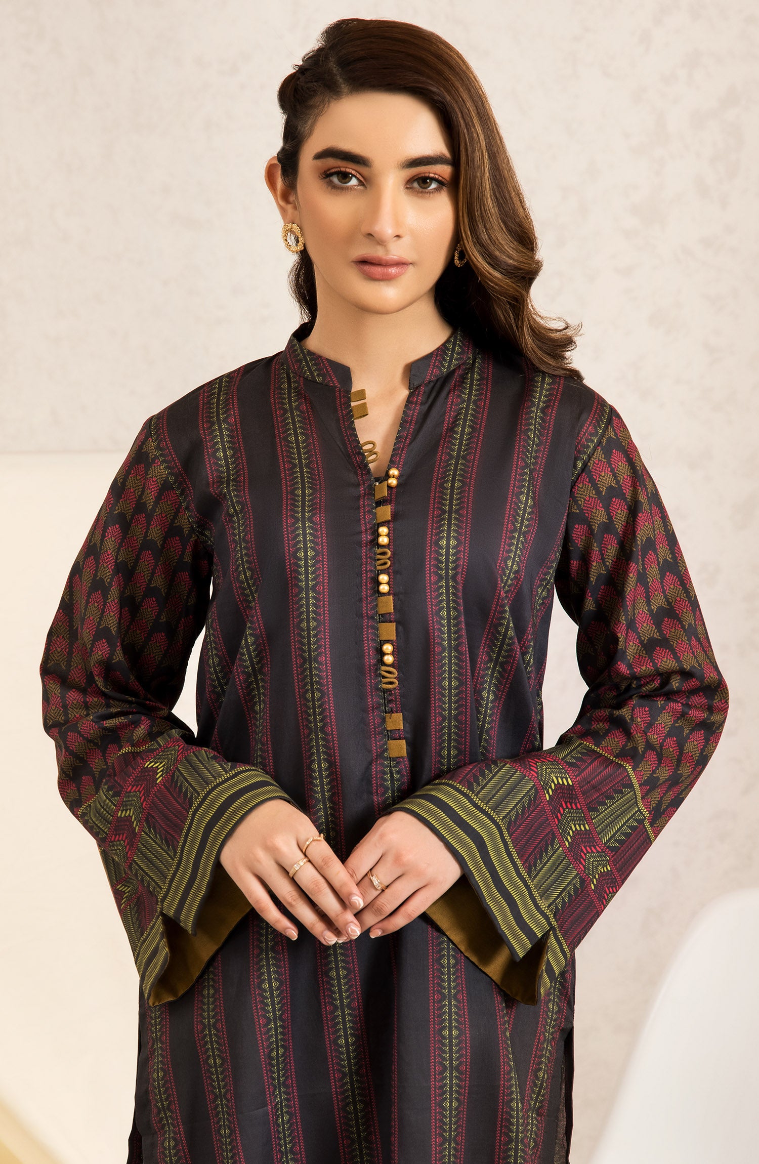 nrd-423-s-grey 1 Piece stiched Printed Lawn kurti
