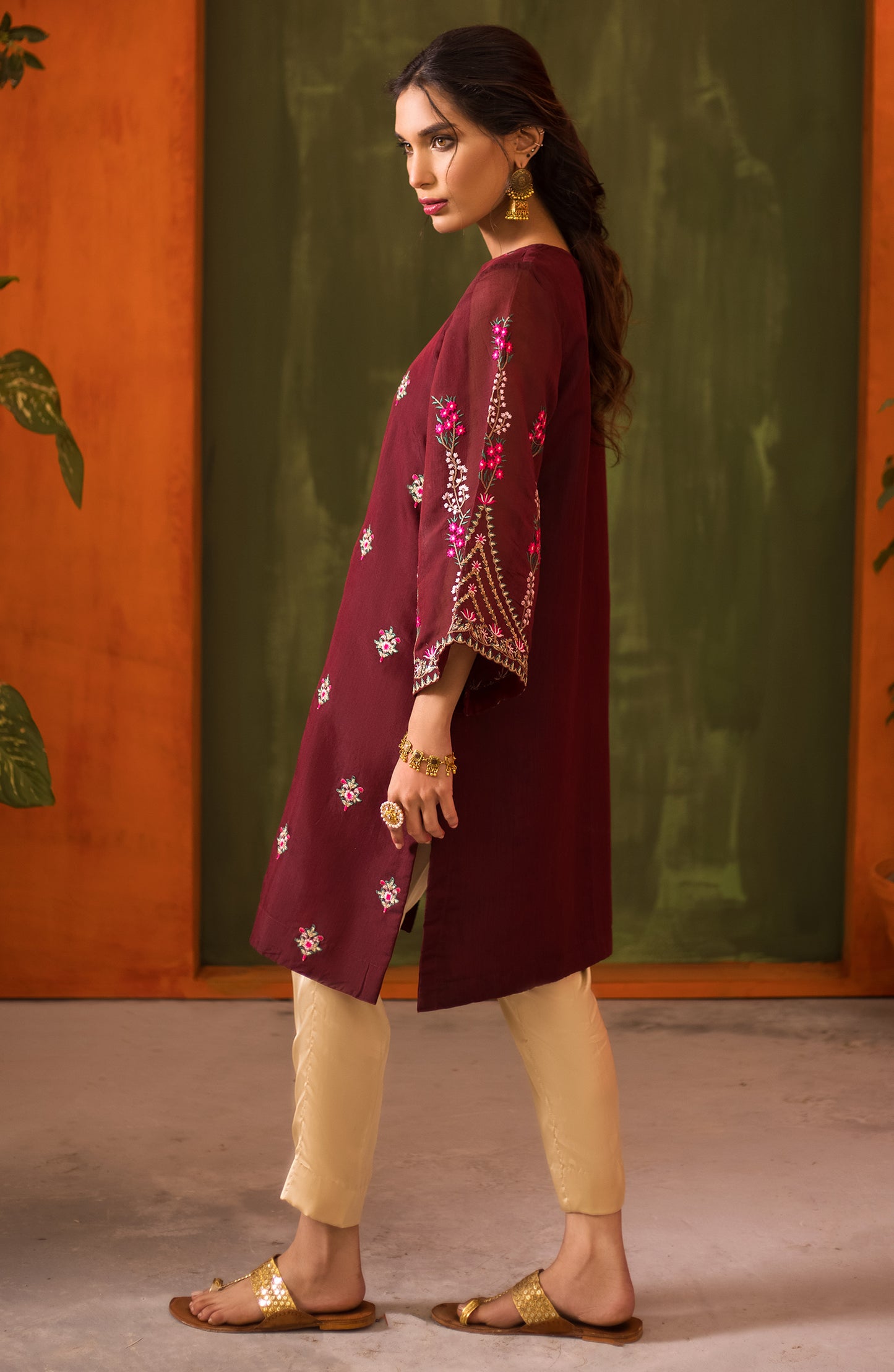 NRHC-110/S MAROON FANCY SCSHIRT READY TO WEAR SHIRT