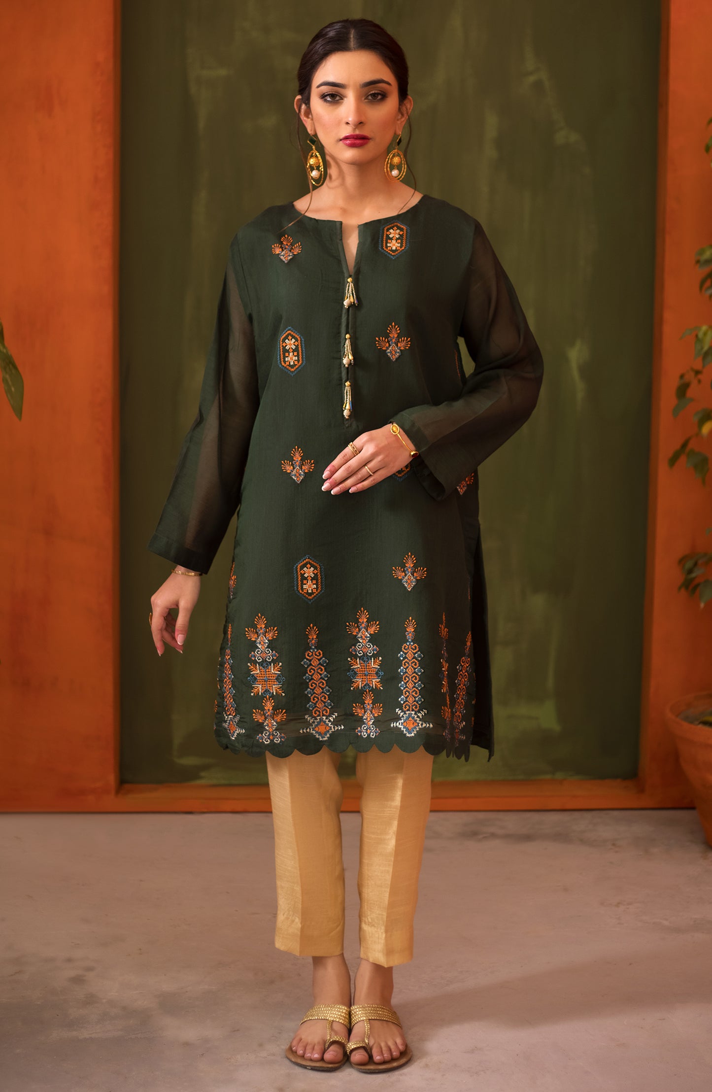 NRHC-112/S GREEN FANCY SCSHIRT READY TO WEAR SHIRT