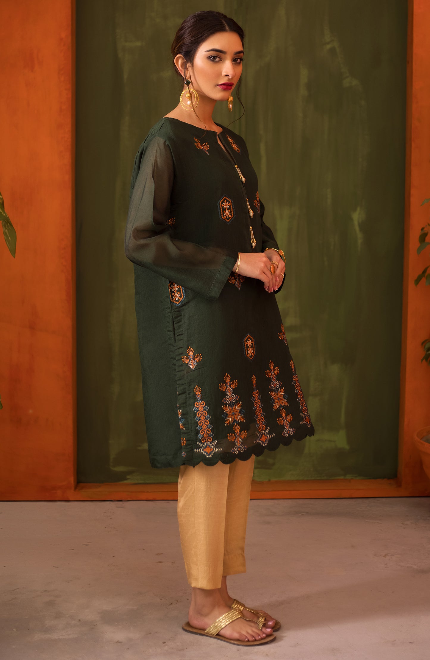 NRHC-112/S GREEN FANCY SCSHIRT READY TO WEAR SHIRT