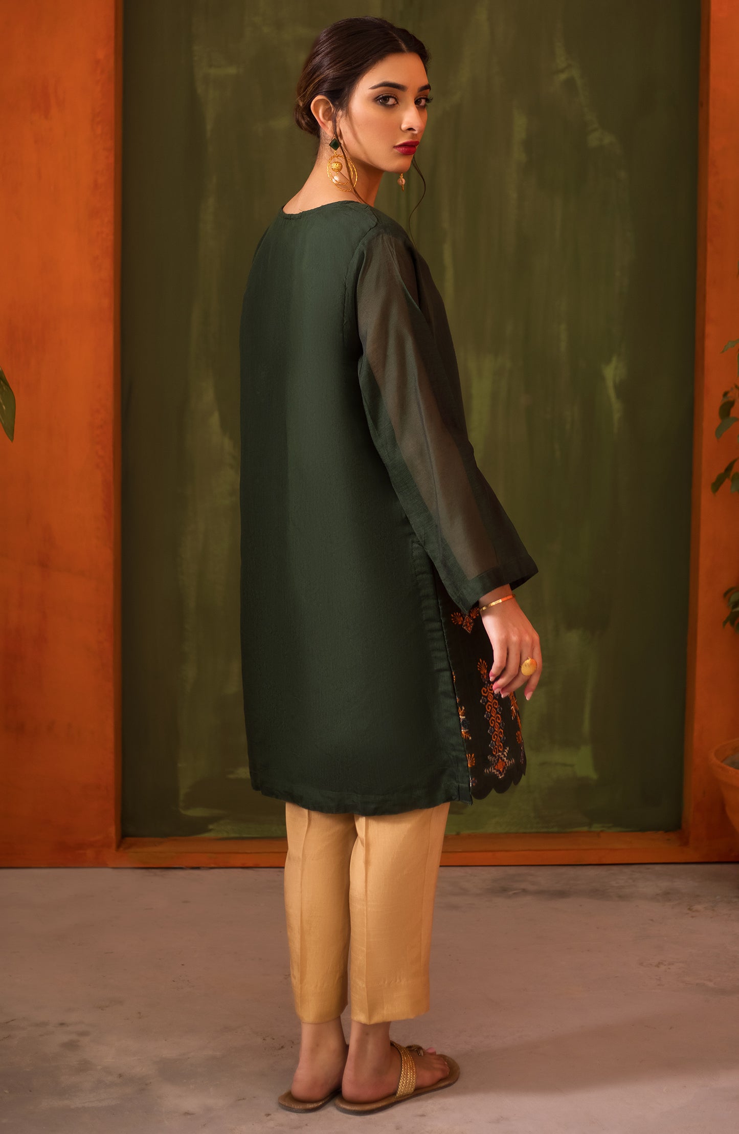 NRHC-112/S GREEN FANCY SCSHIRT READY TO WEAR SHIRT