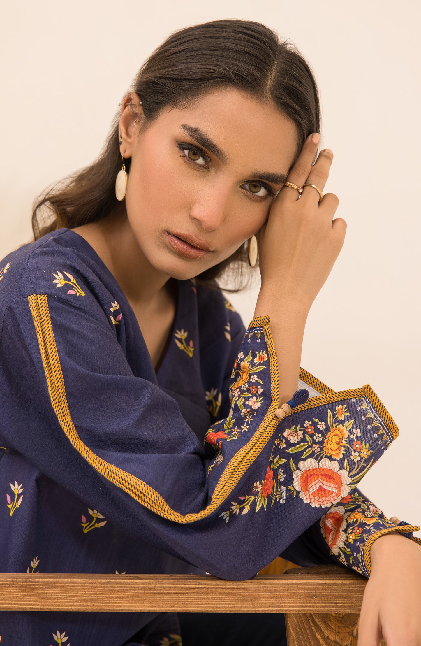 NRD-514/S BLUE KHADDAR SCSHIRT READY TO WEAR SHIRT